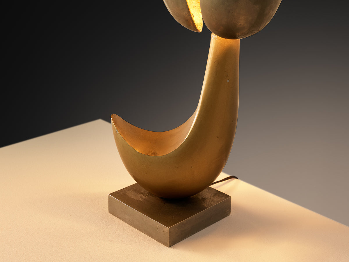 Atelier Michel Armand Sculptural 'Fleur' Table Lamp Lighting Morentz