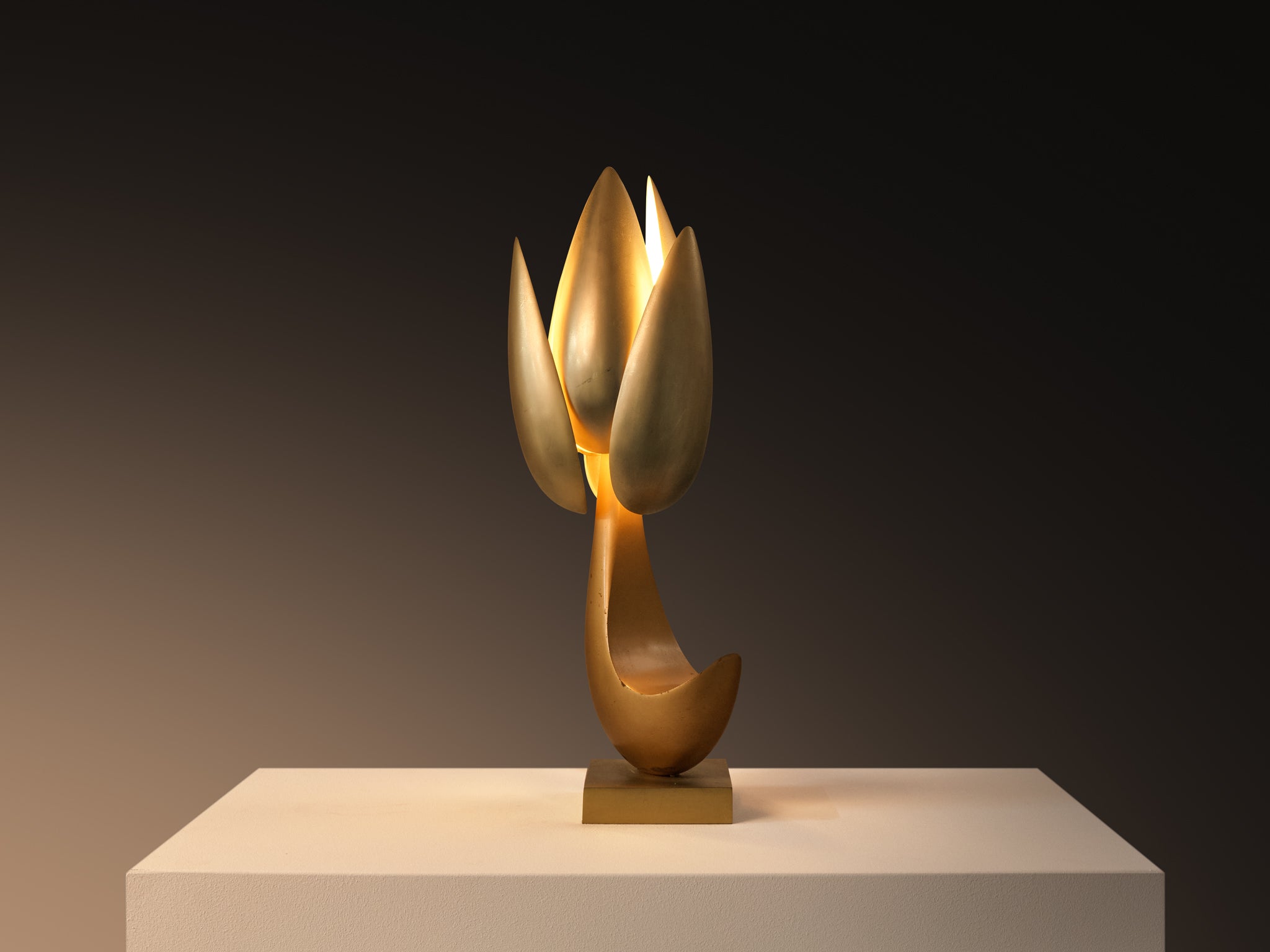 Atelier Michel Armand Sculptural 'Fleur' Table Lamp Lighting Morentz