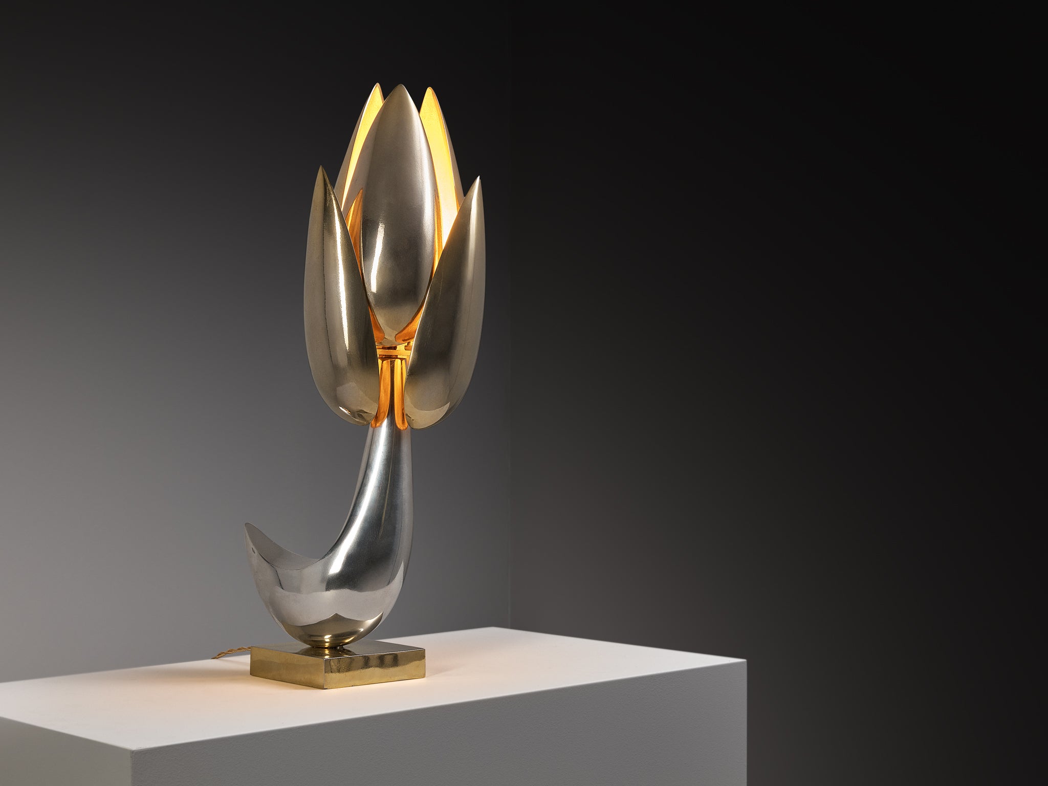 Atelier Michel Armand Sculptural 'Fleur' Table Lamp Lighting Morentz