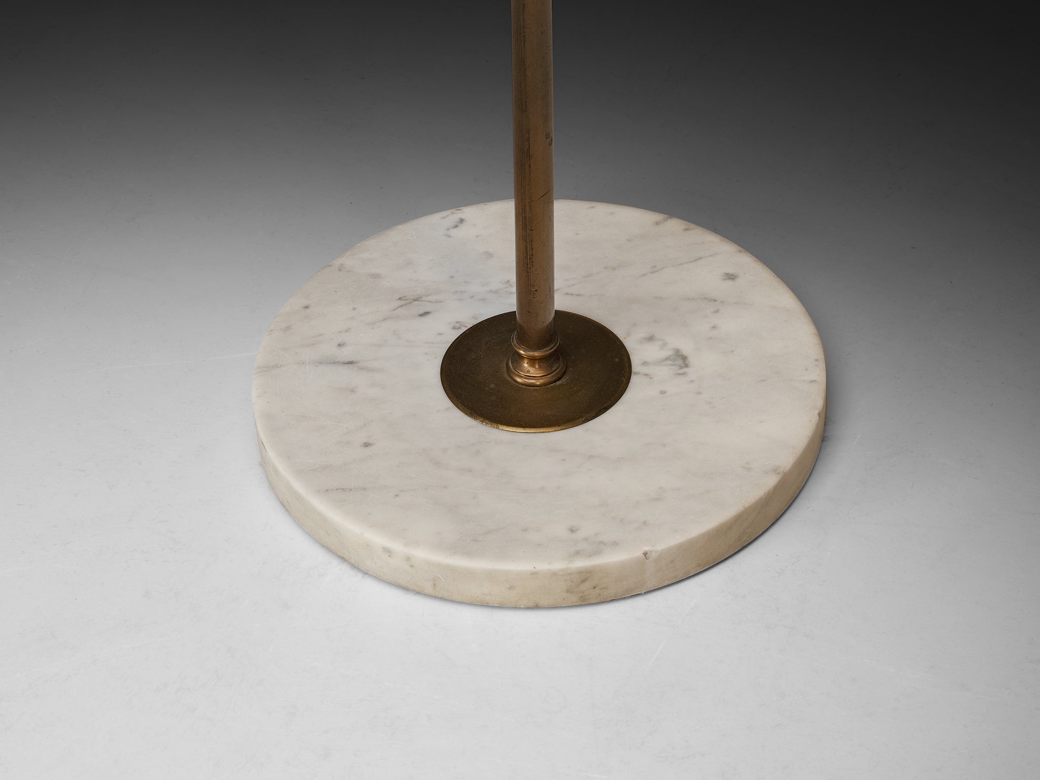Giuseppe Ostuni for O-Luce 'Meridiana' Floor Lamp in Brass and Marble Lighting Morentz