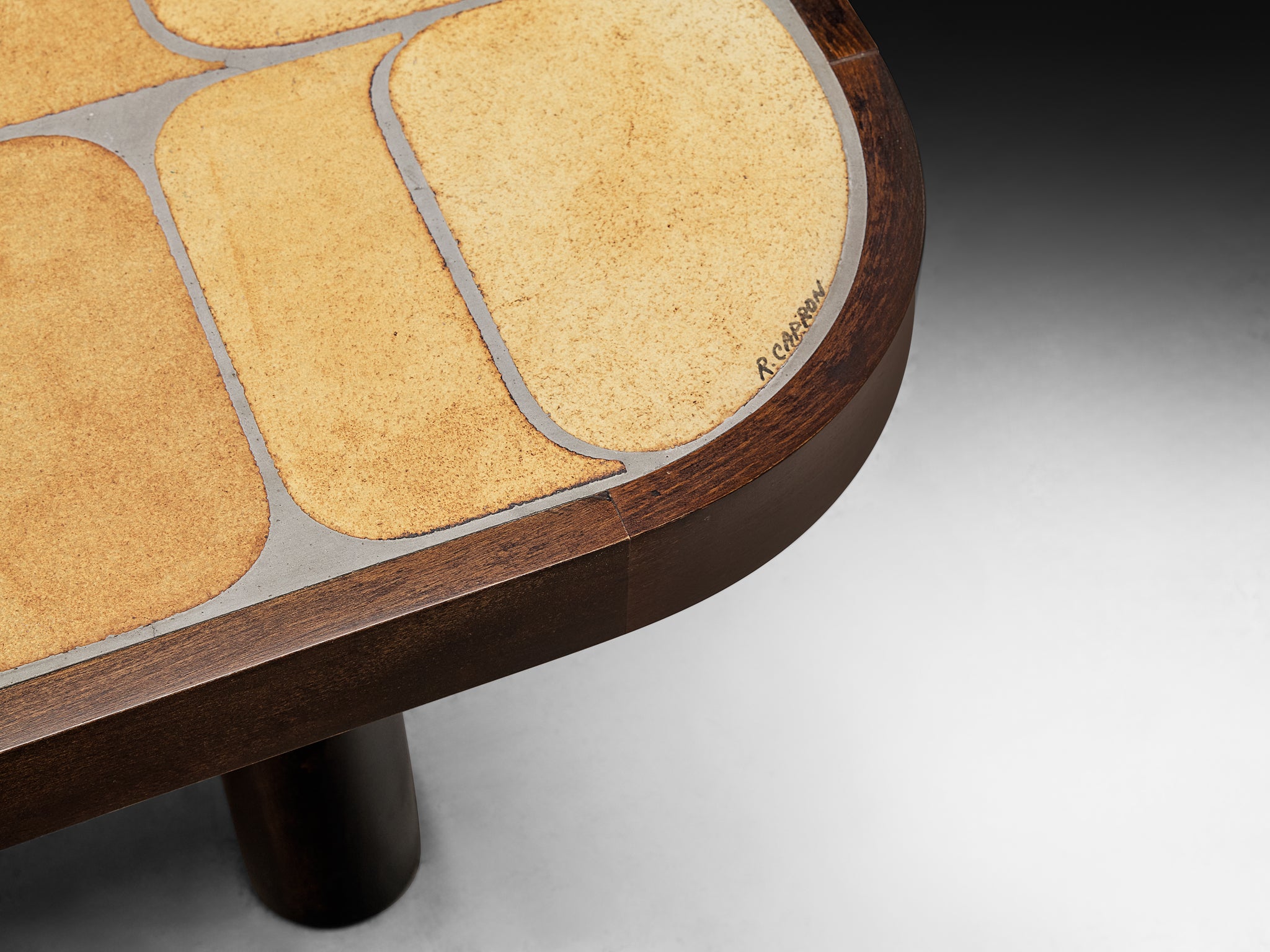 Roger Capron ‘Sou-Chong’ Coffee Table in Ceramic and Wood Tables Morentz