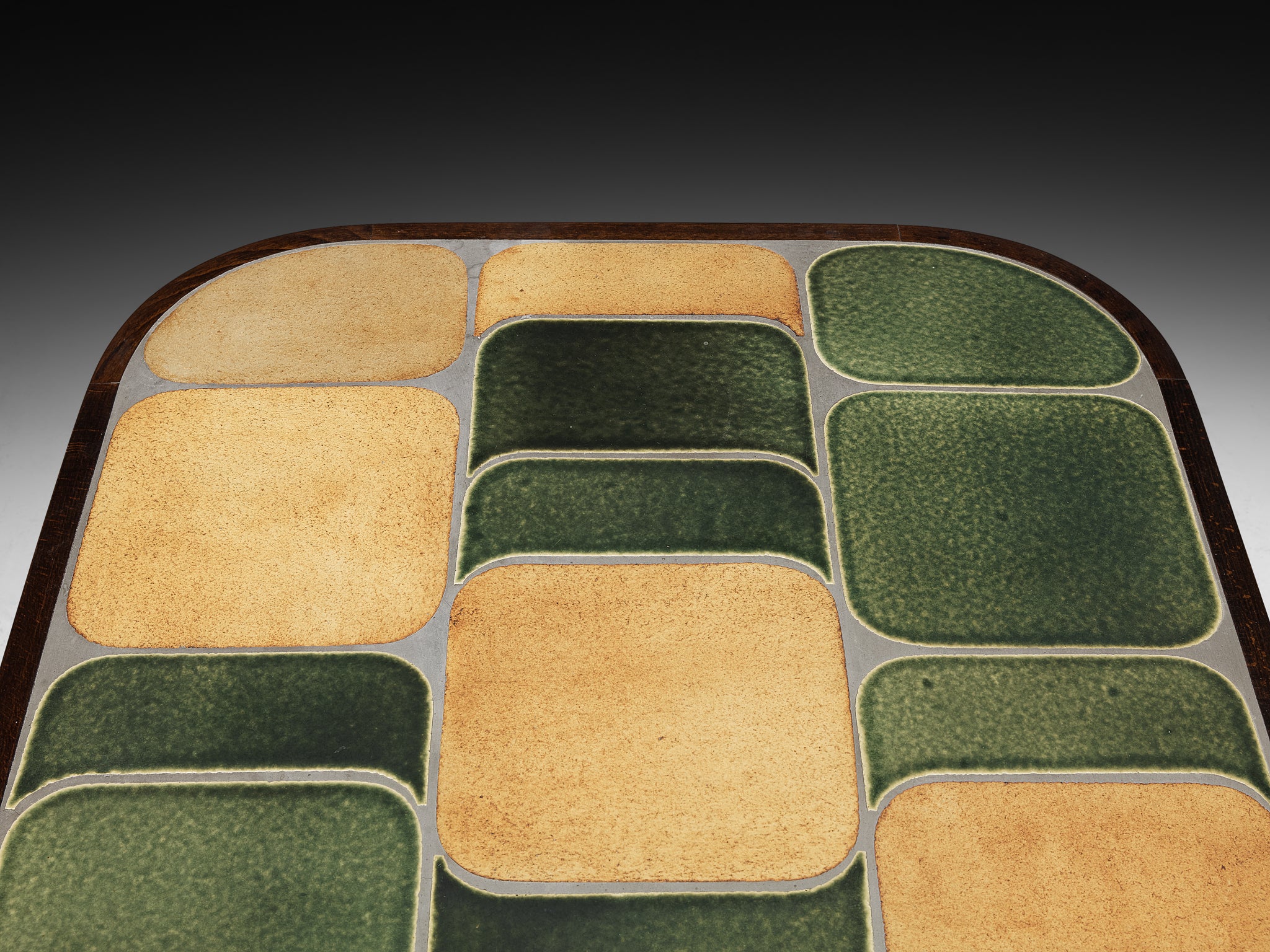 Roger Capron ‘Sou-Chong’ Coffee Table in Ceramic and Wood Tables Morentz