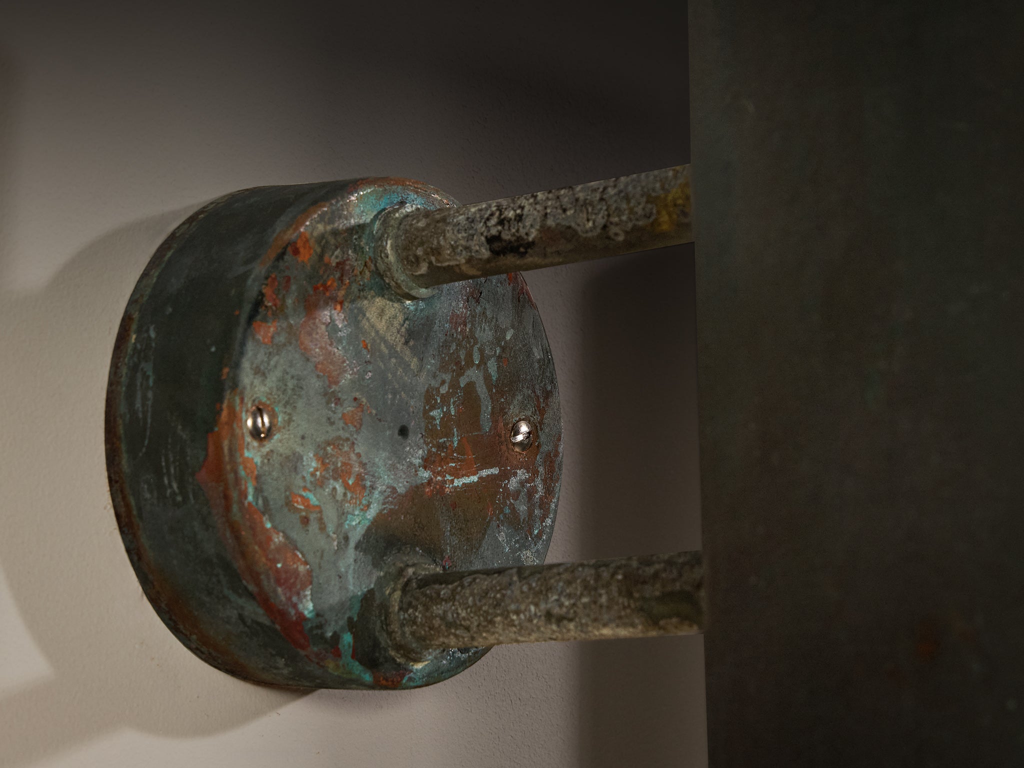Hans-Agne Jakobsson ‘Rulle’ Wall Lights in Patinated Copper Lighting Morentz