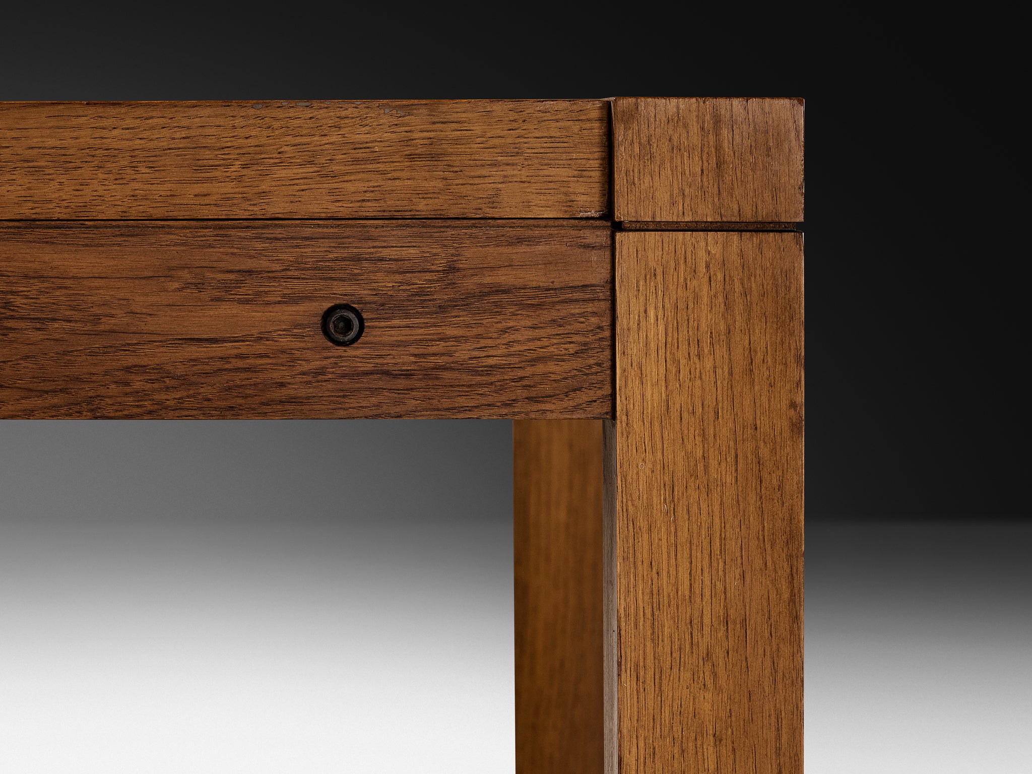 Italian Mid-Century Modernist Dining Table in Oak Tables Morentz