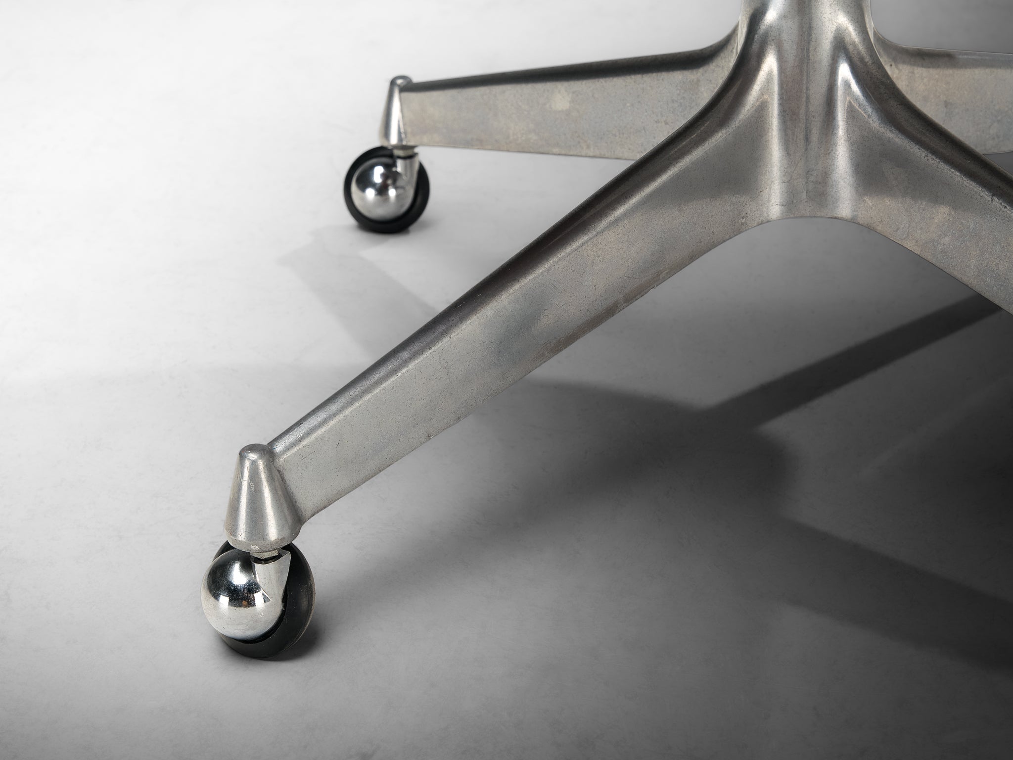 Ennio Fazioli for MIM Roma Swivel Desk Armchair in Cognac Leather