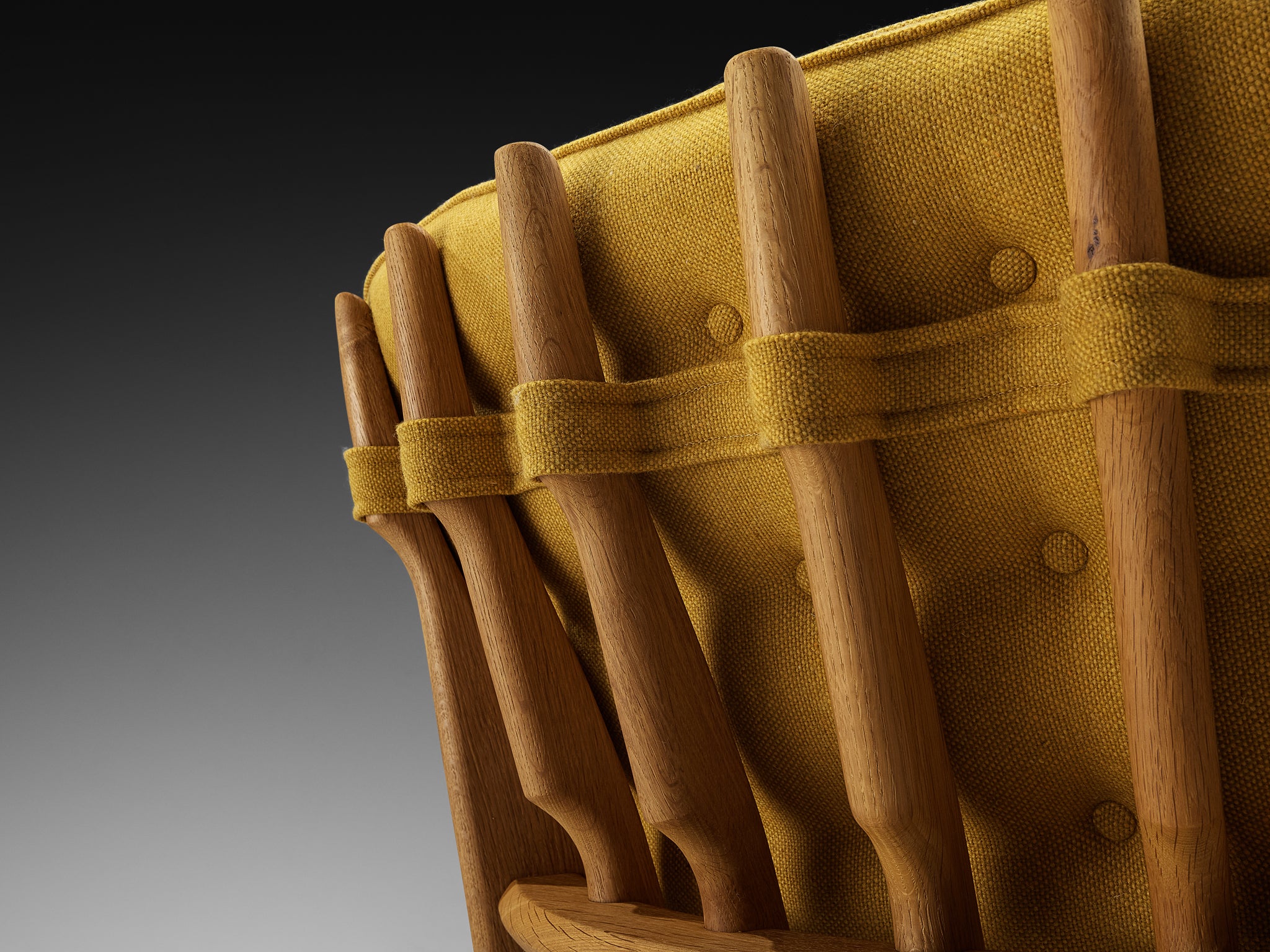 Guillerme & Chambron 'Petit Repos' Lounge Chair in Solid Oak Seating Morentz