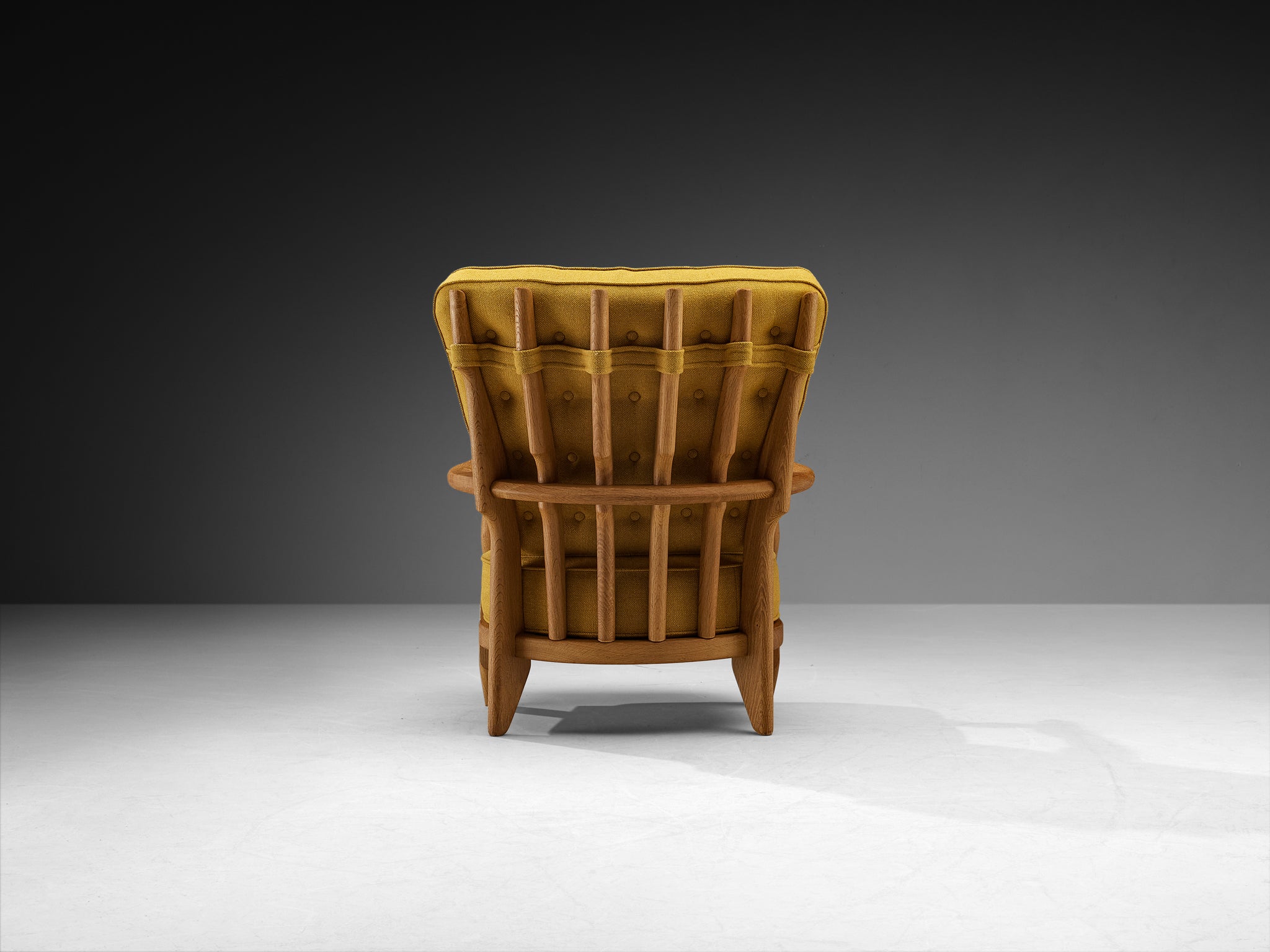 Guillerme & Chambron 'Petit Repos' Lounge Chair in Solid Oak Seating Morentz