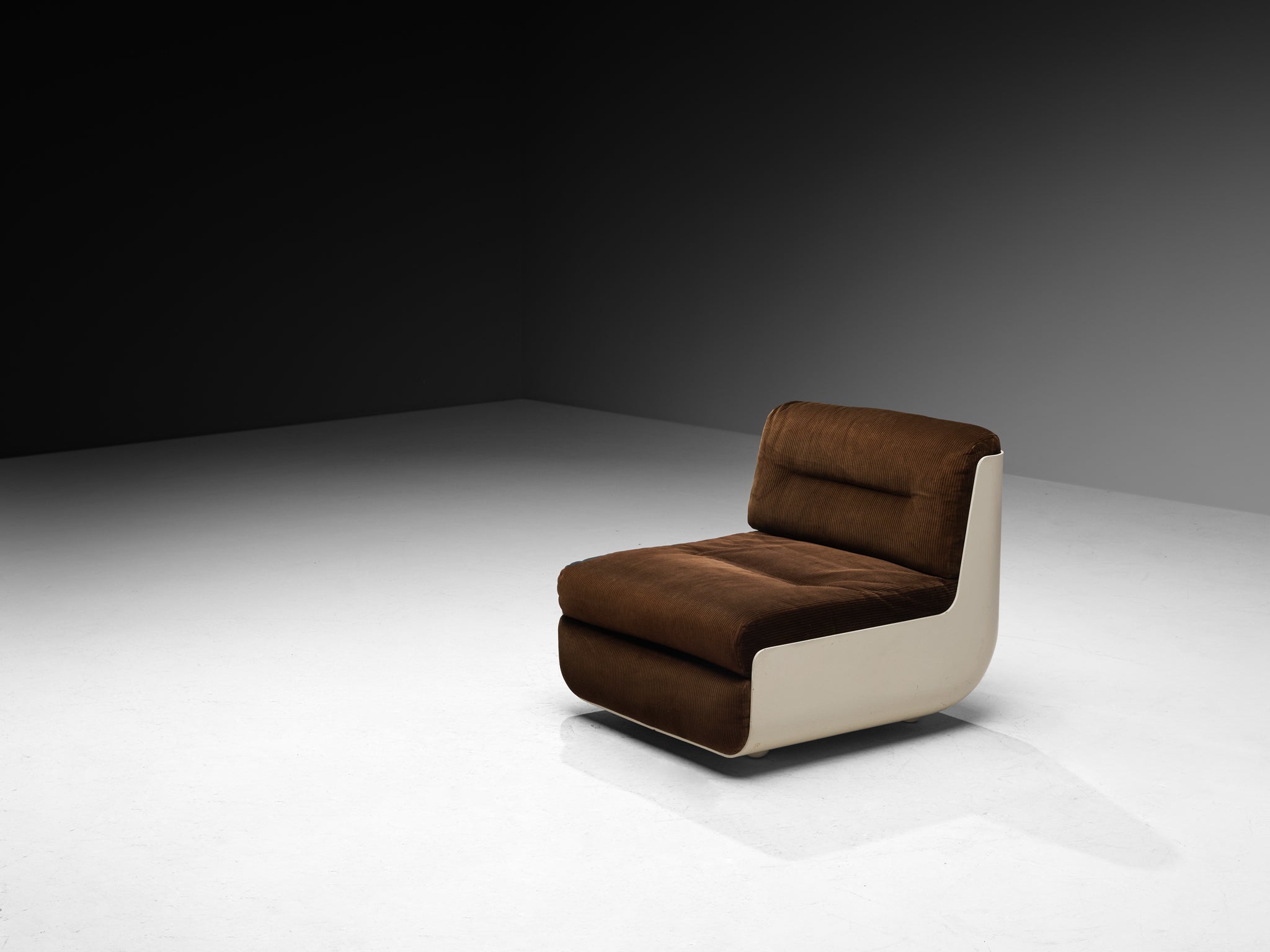Rodolfo Bonetto and Giotto Stoppino for Tarlisio 'Bossa' Lounge Chair in Fiberglass Seating Morentz
