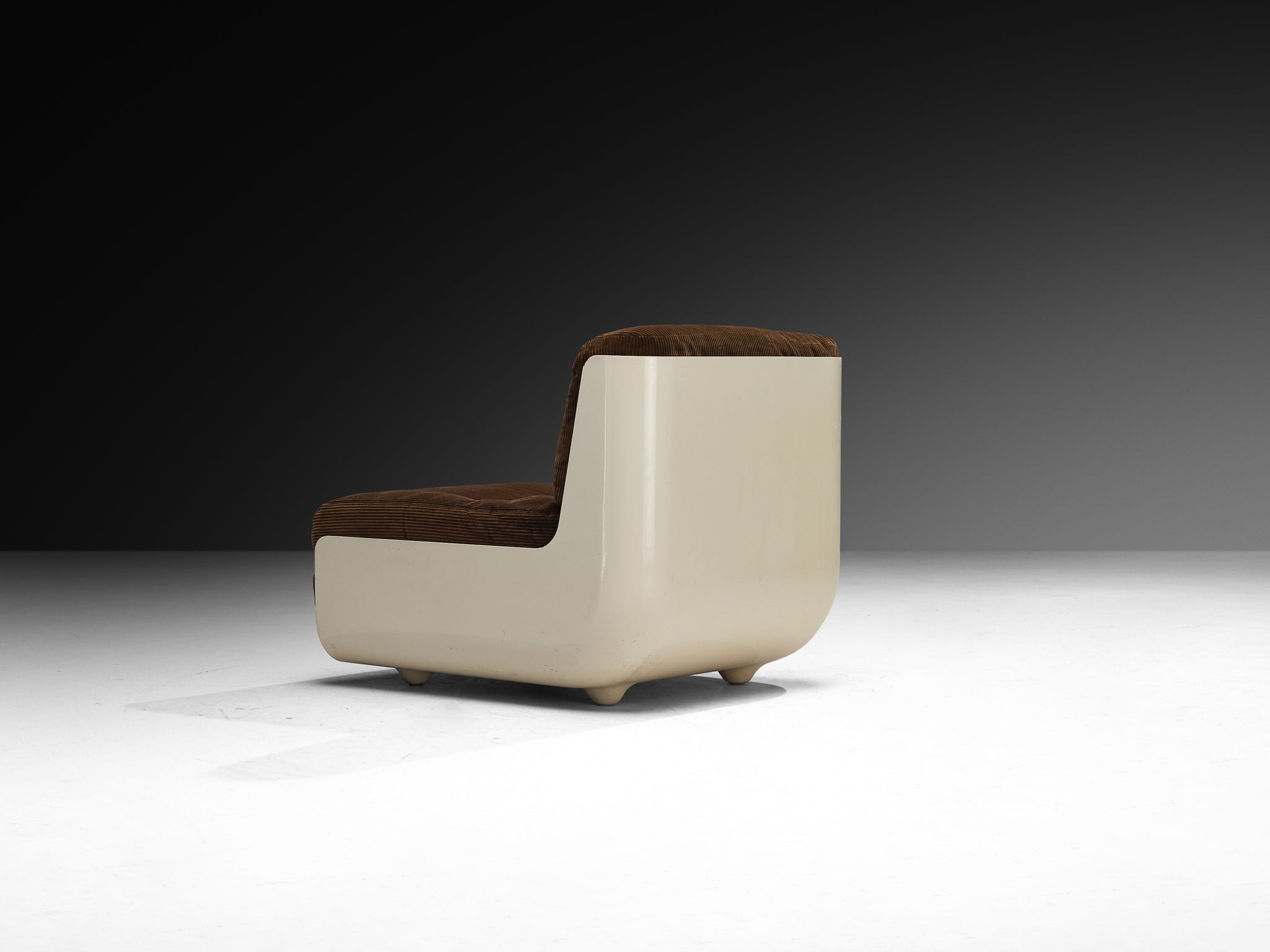 Rodolfo Bonetto and Giotto Stoppino for Tarlisio 'Bossa' Lounge Chair in Fiberglass Seating Morentz