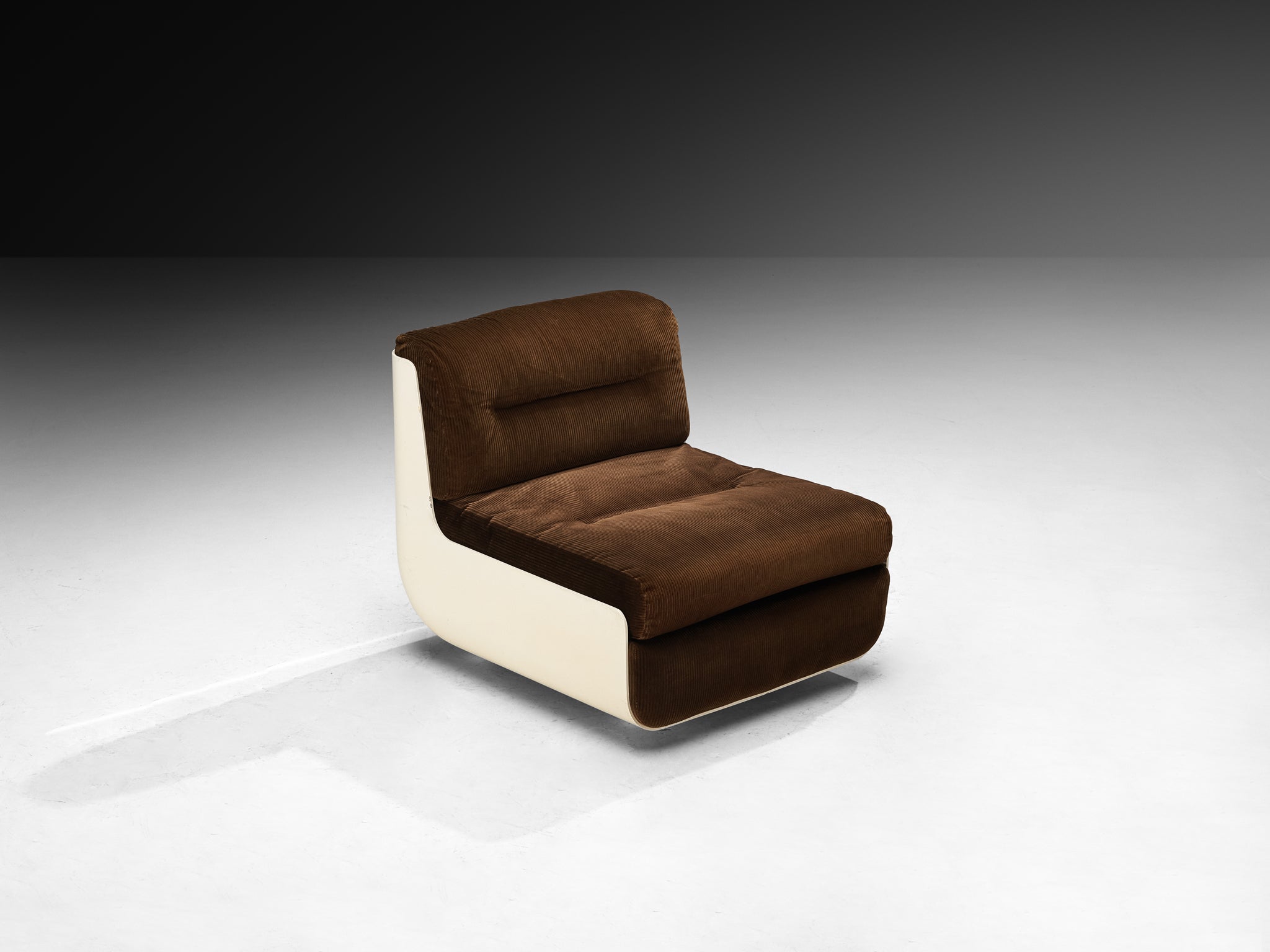 Rodolfo Bonetto and Giotto Stoppino for Tarlisio 'Bossa' Lounge Chair in Fiberglass Seating Morentz