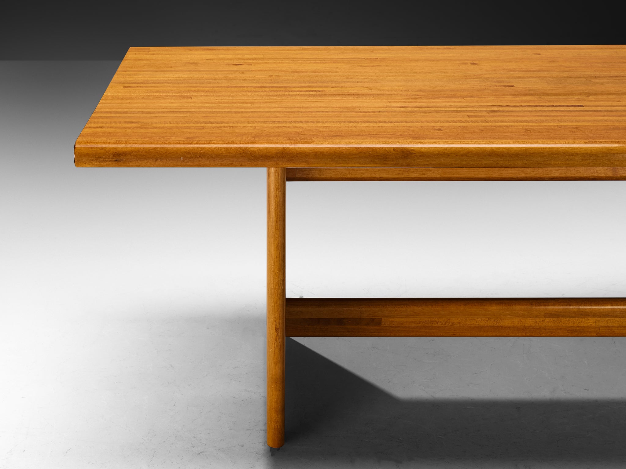Italian Postmodern Dining Table in Walnut Tables Morentz