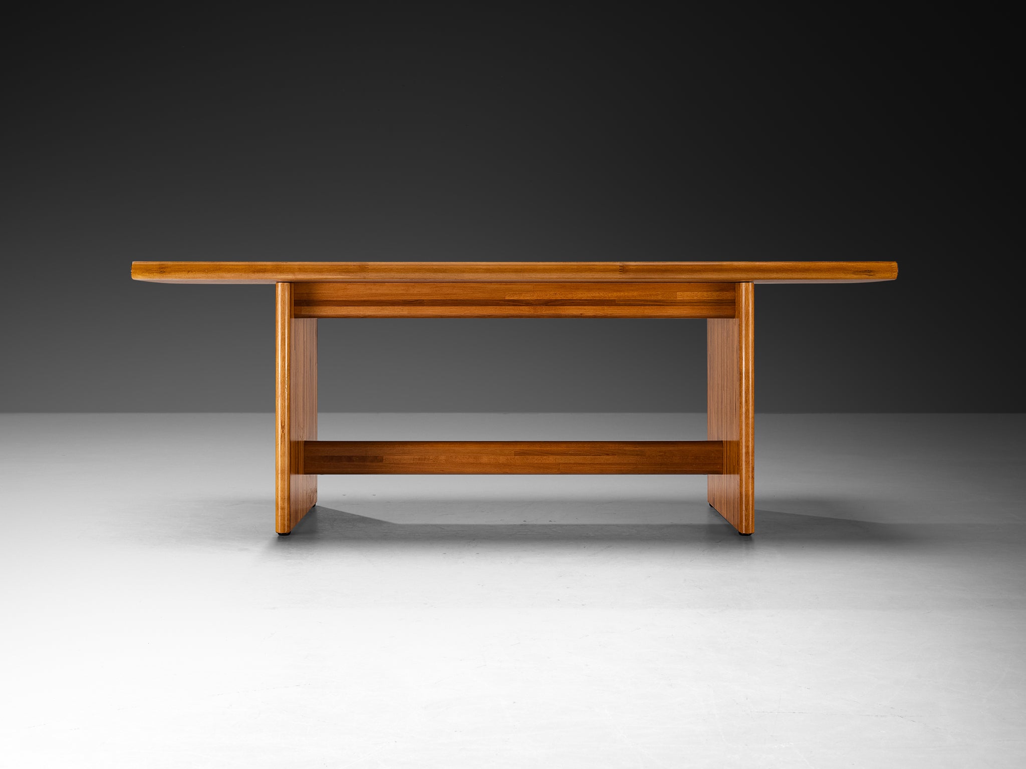 Italian Postmodern Dining Table in Walnut Tables Morentz