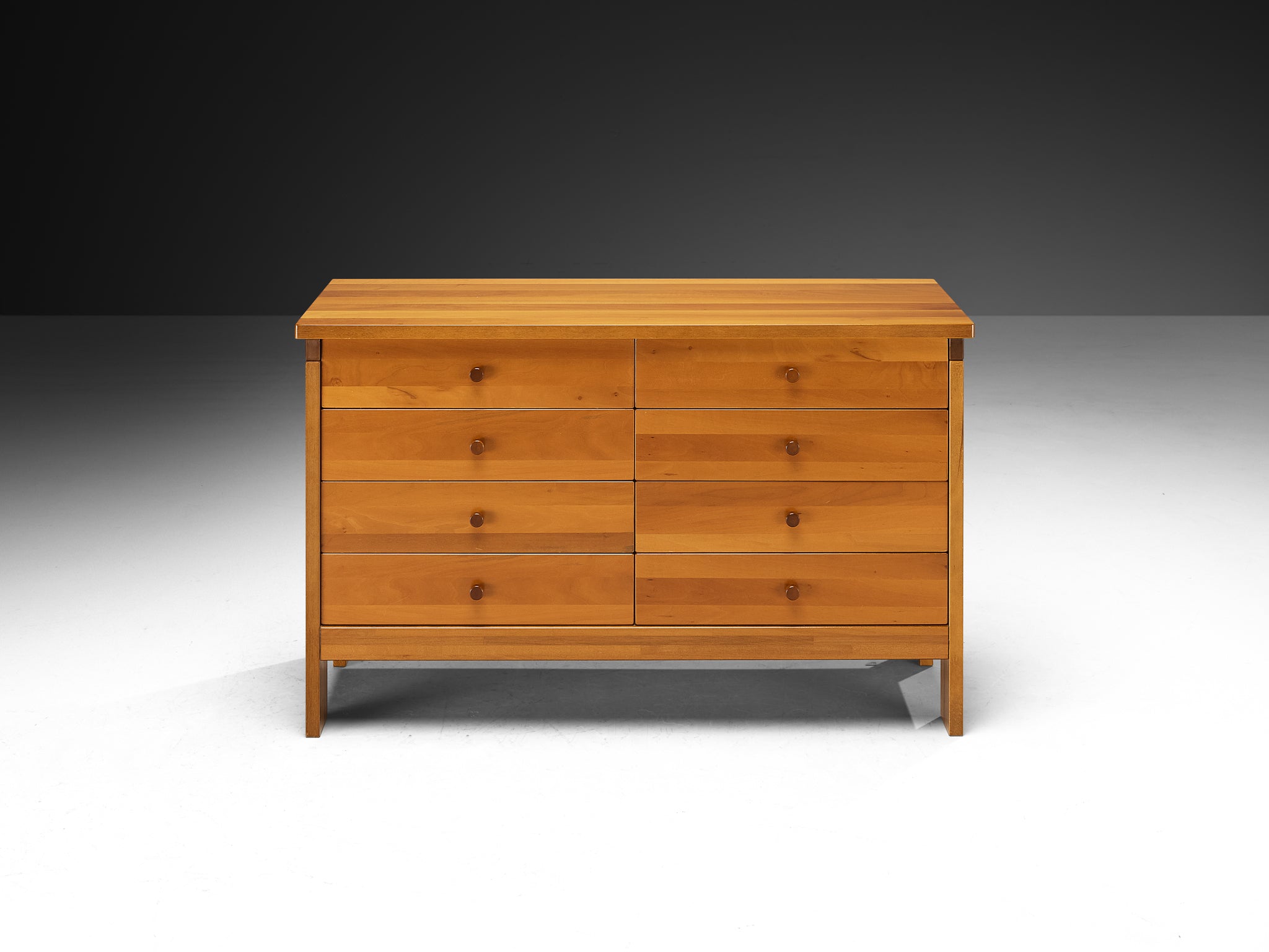 Italian Post-Modern Chest of Drawers in Cherry Wood Case pieces and storage cabinets Morentz