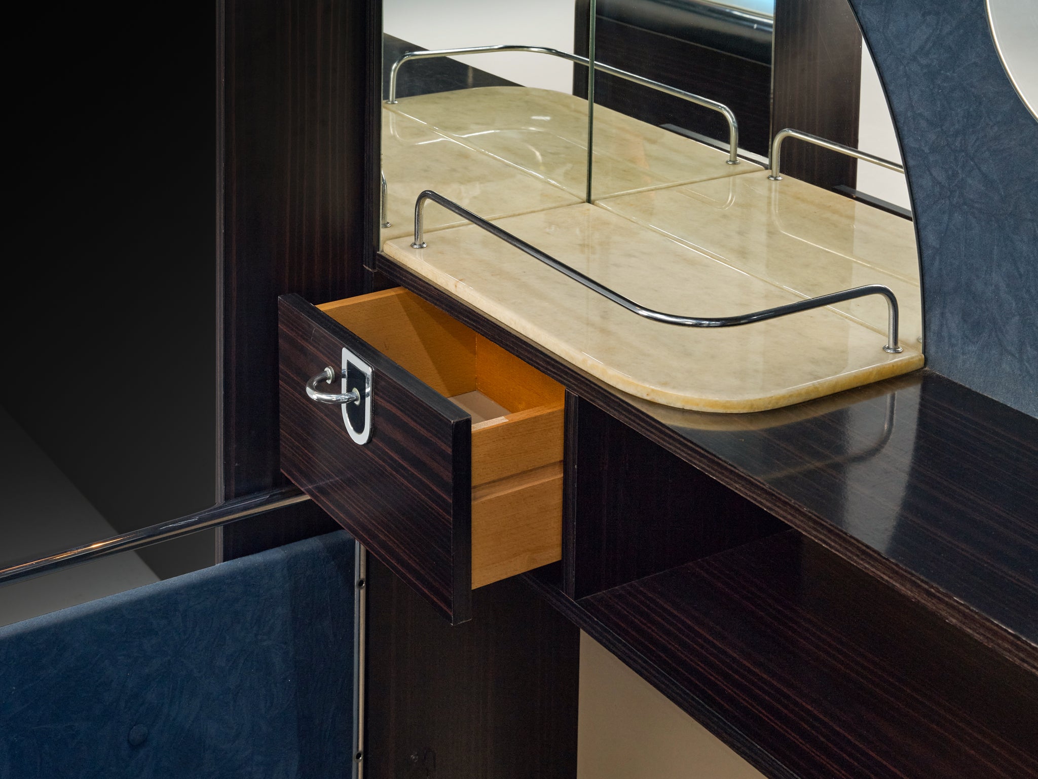 Post-Modern Italian Bar Unit with Cabinets and Bar Stools