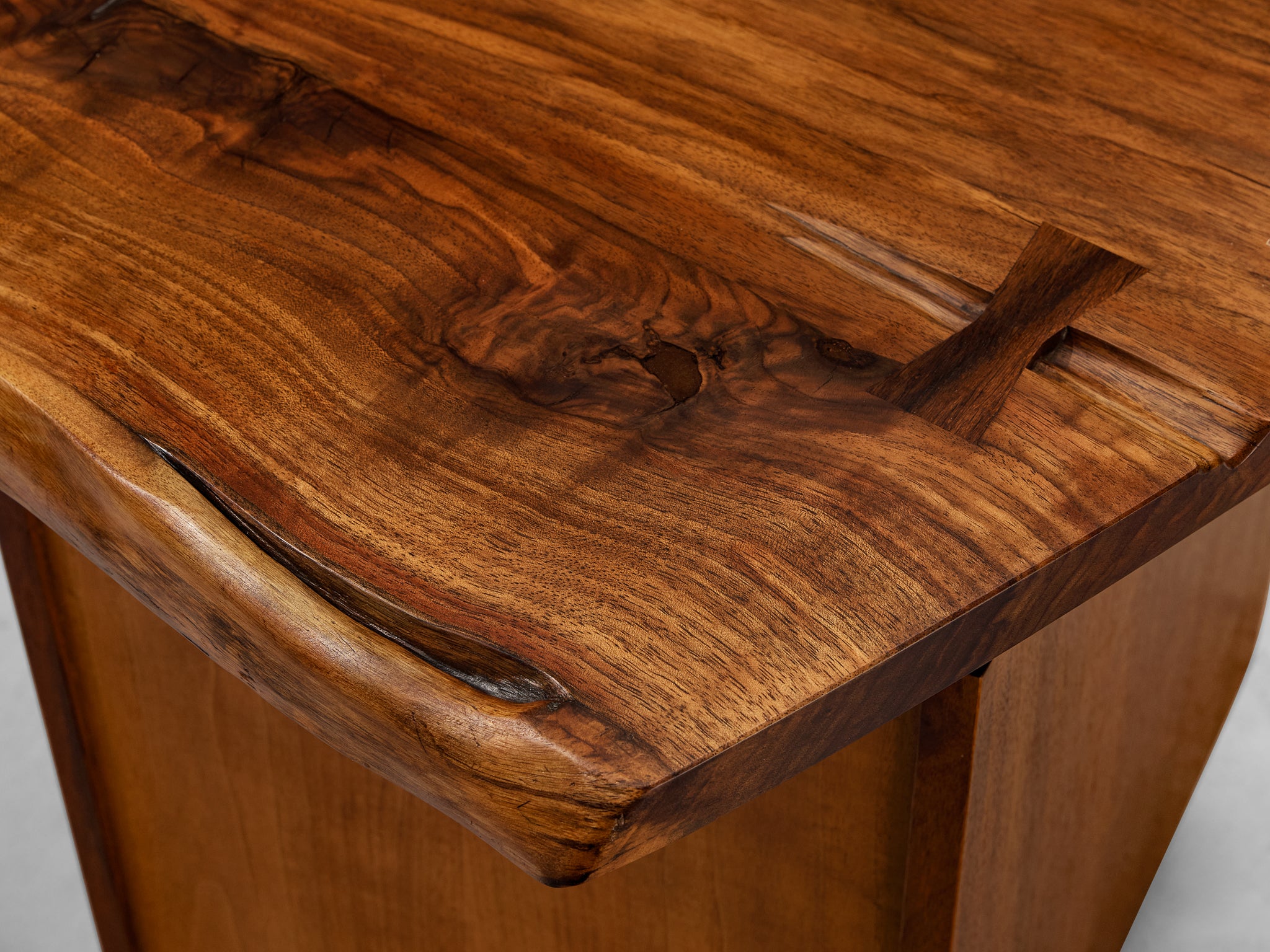 George Nakashima 'Conoid' Writing Desk in American Black Walnut Tables Morentz