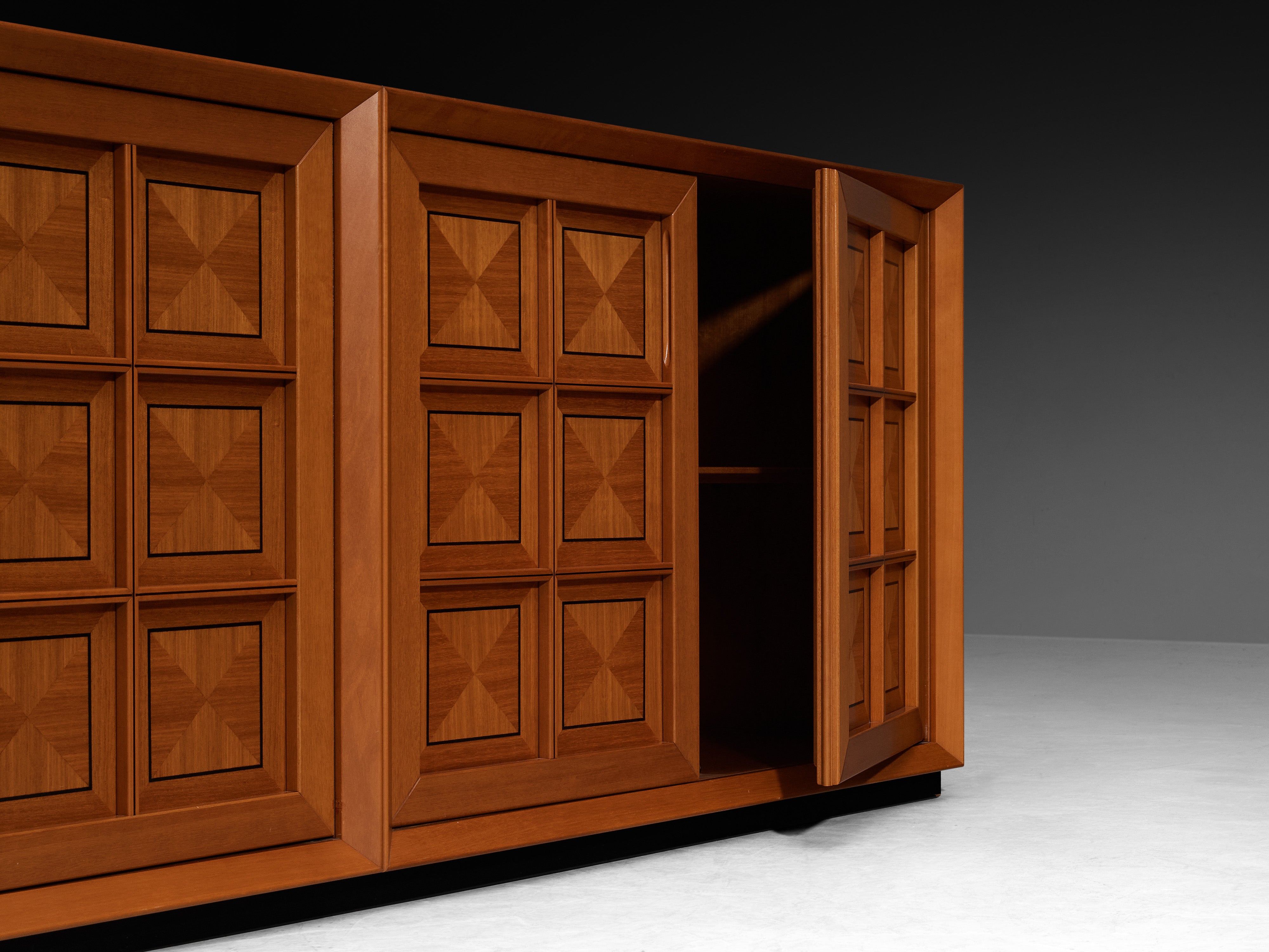 Italian Postmodern Sideboard with Geometric Front Case pieces and storage cabinets Morentz