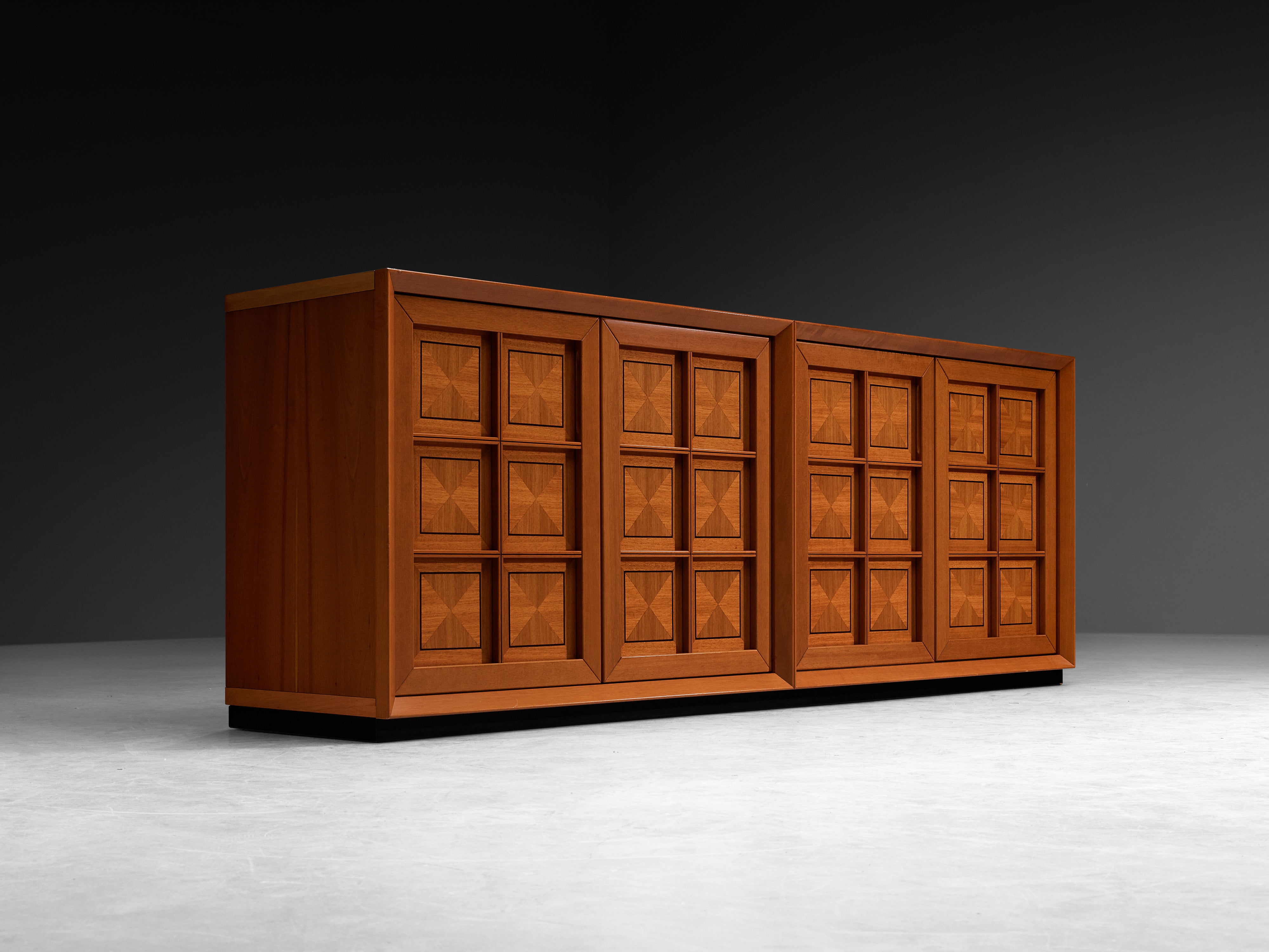 Italian Postmodern Sideboard with Geometric Front Case pieces and storage cabinets Morentz