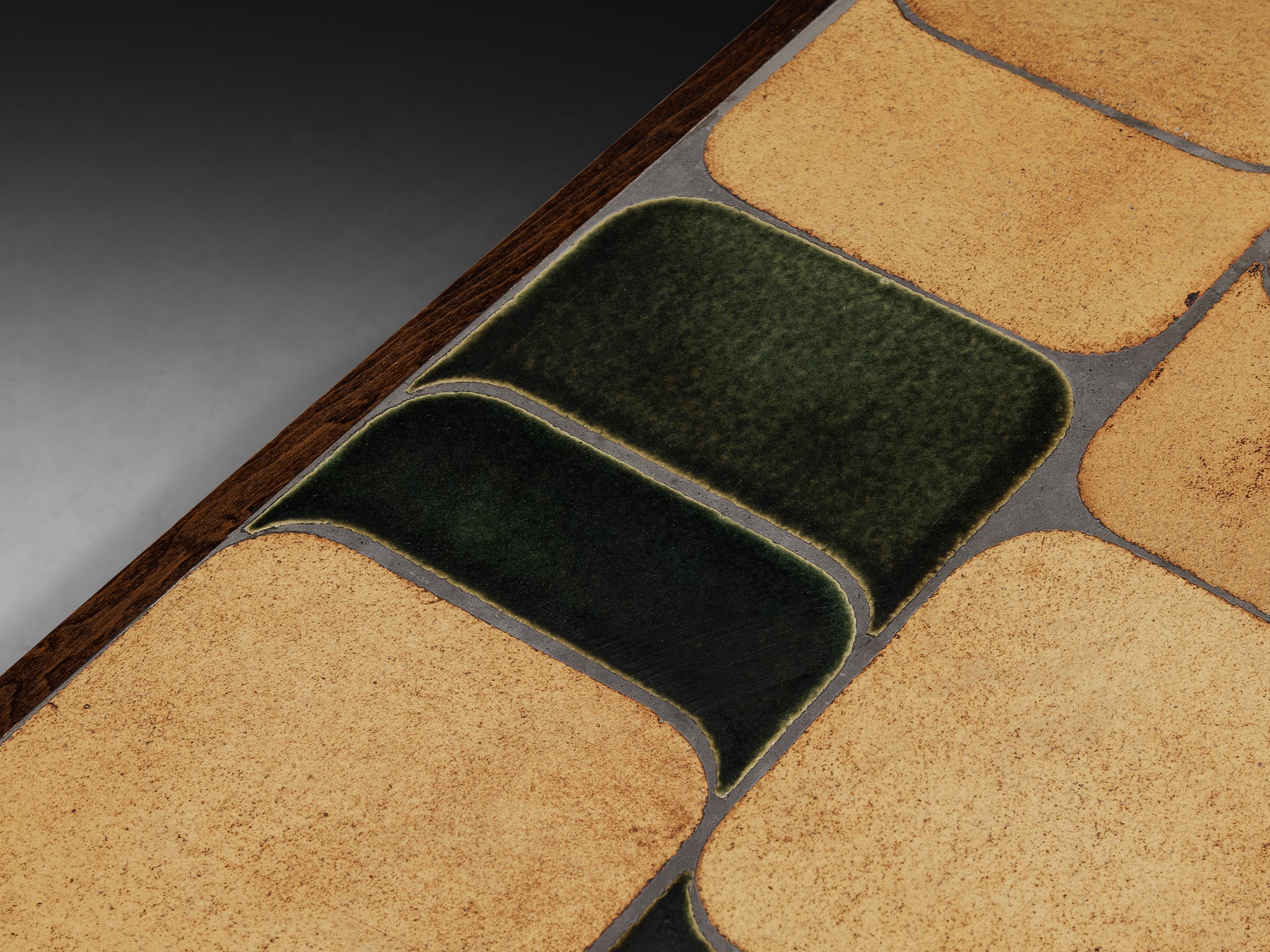 Roger Capron ‘Sou-Chong’ Coffee Table in Ceramic and Wood Tables Morentz