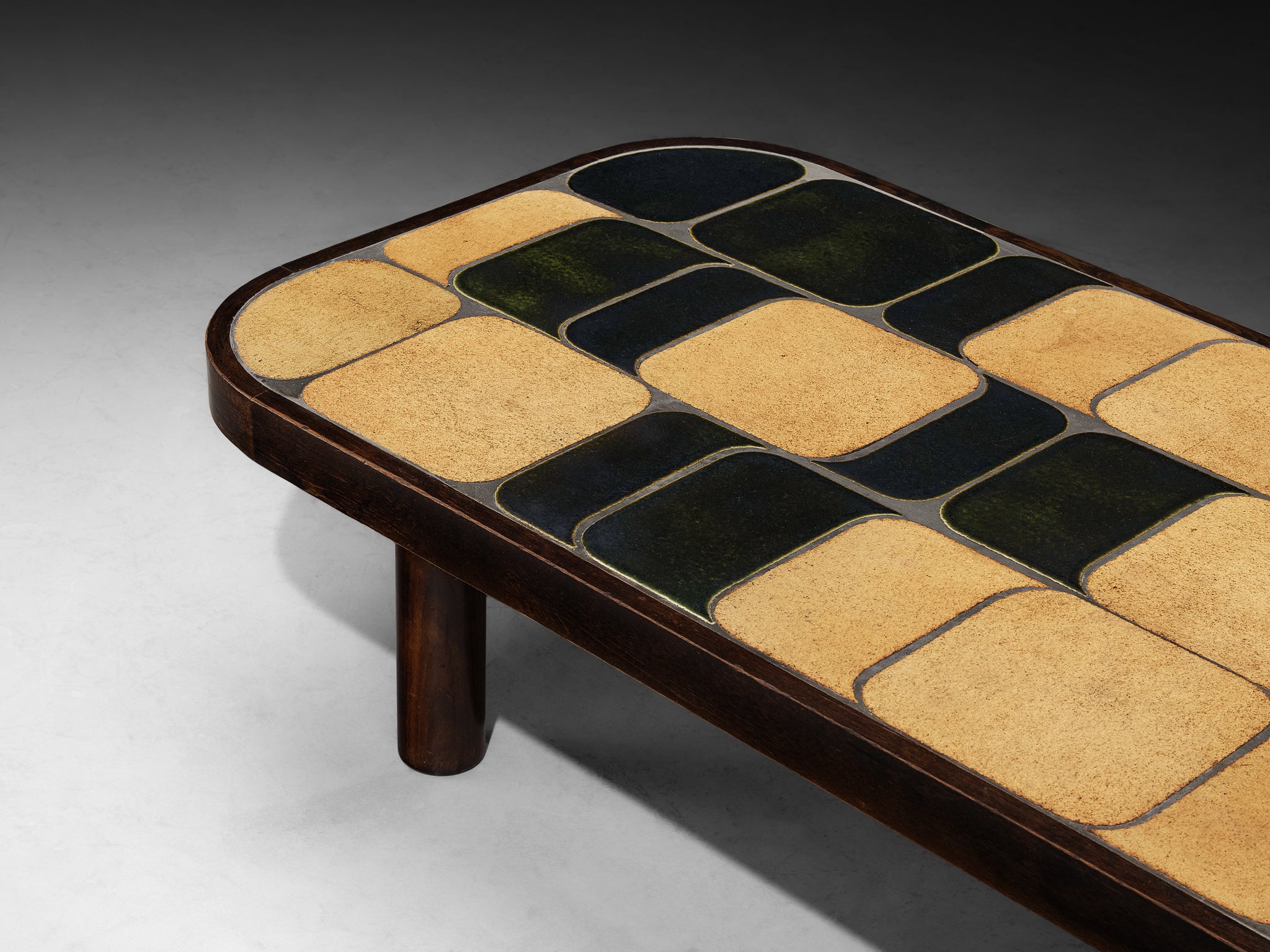 Roger Capron ‘Sou-Chong’ Coffee Table in Ceramic and Wood Tables Morentz