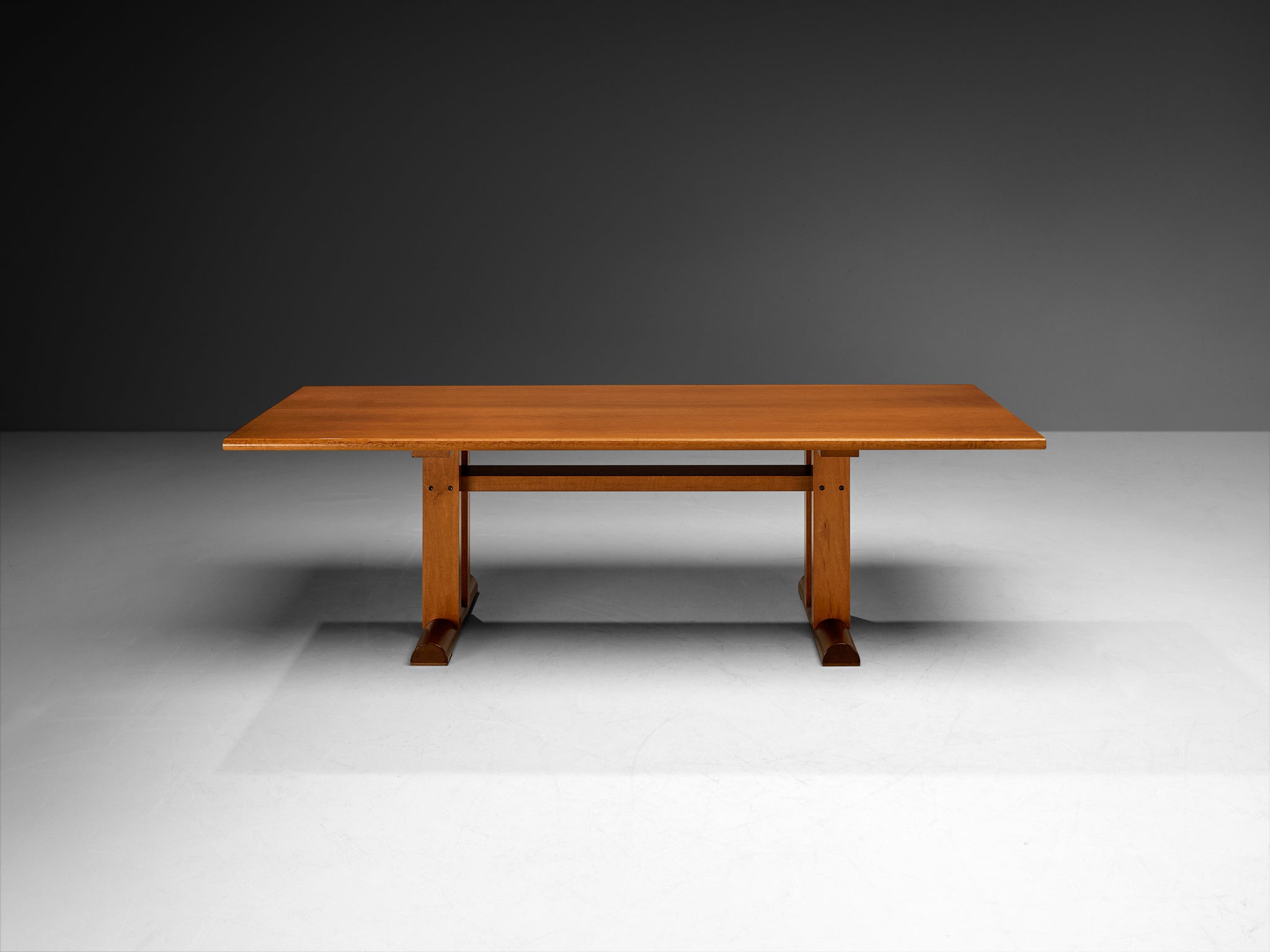 Post-Modern Italian Dining Table in Cherry Wood
