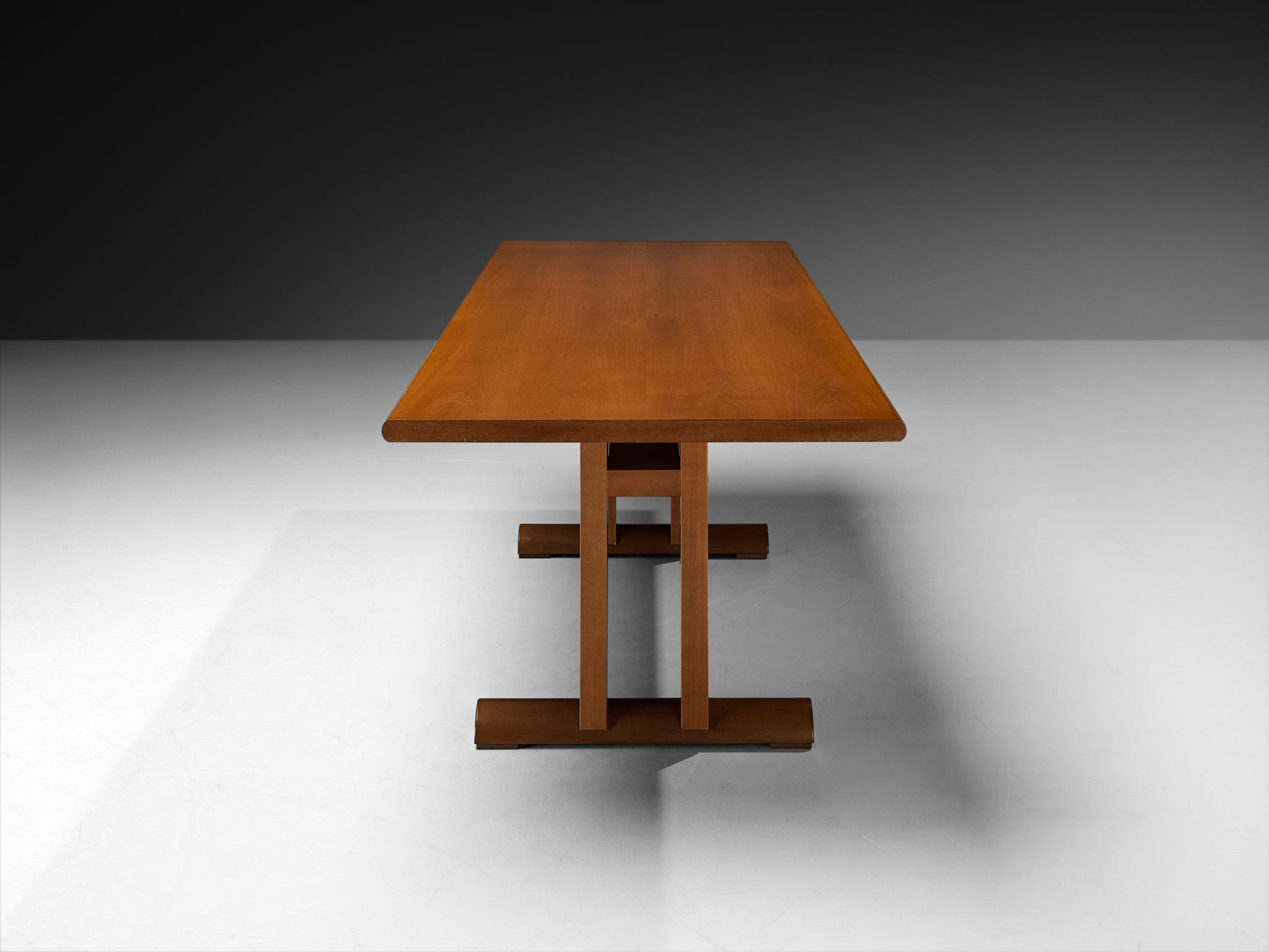 Post-Modern Italian Dining Table in Cherry Wood