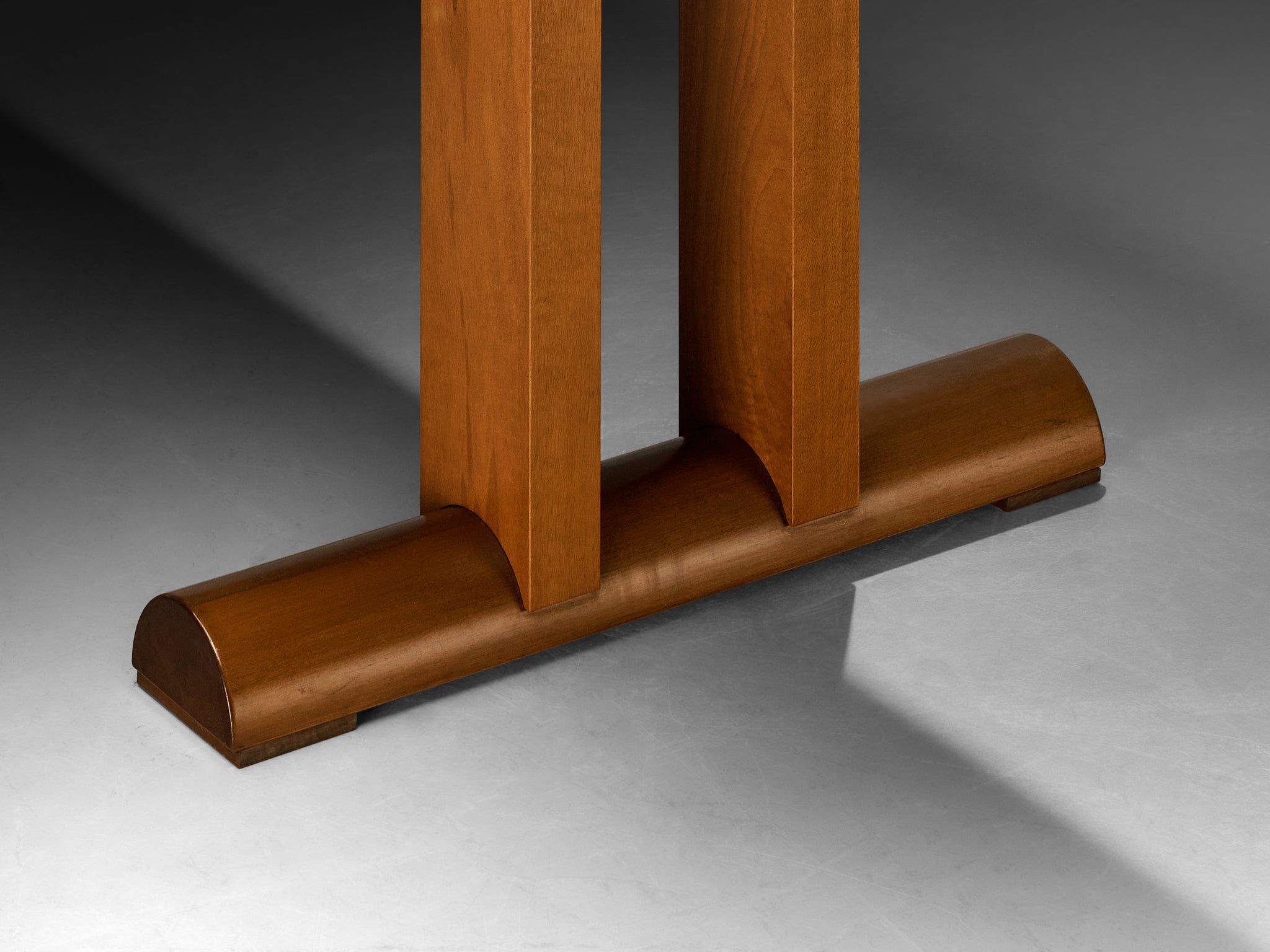 Post-Modern Italian Dining Table in Cherry Wood