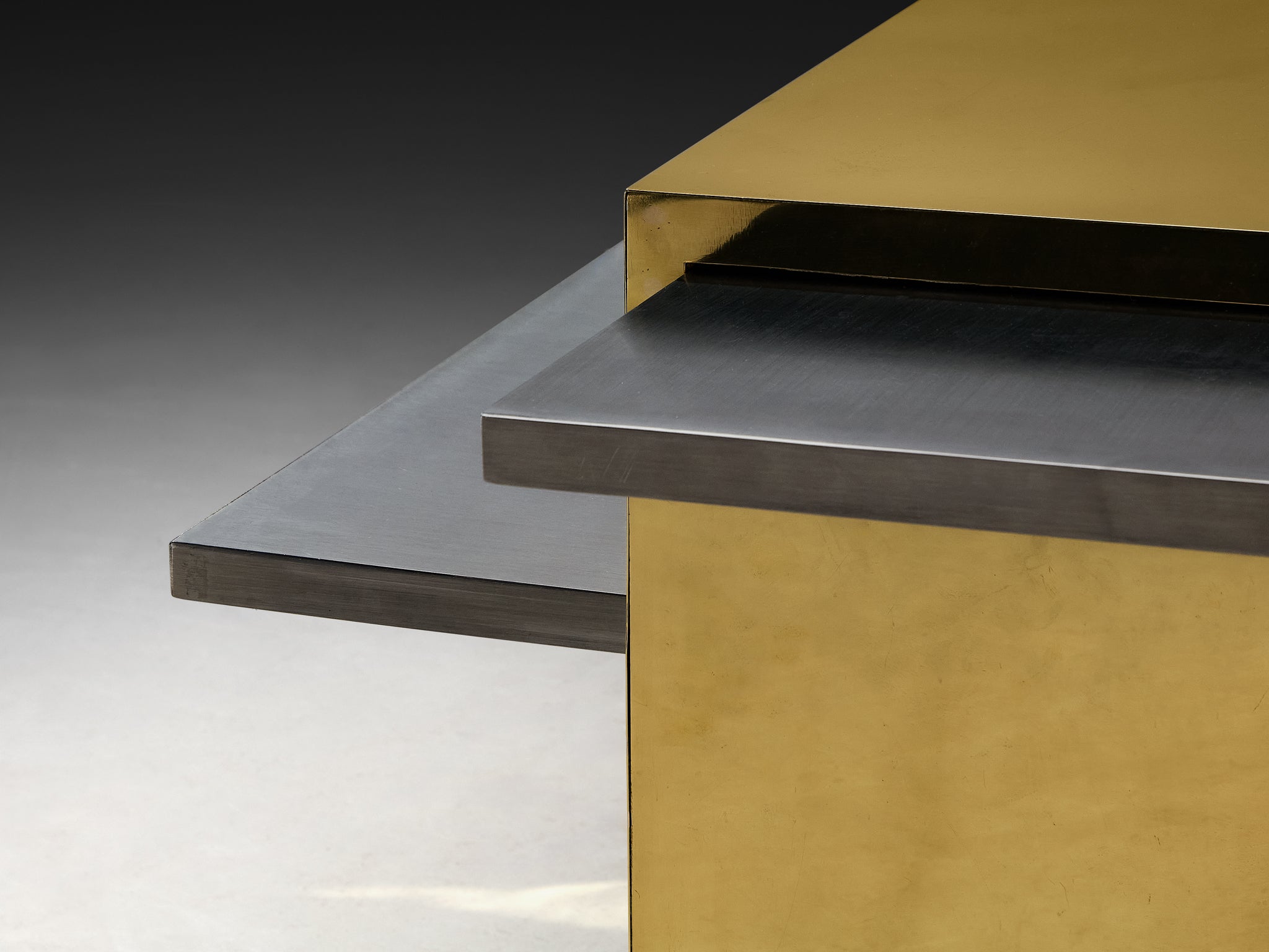 Gabriella Crespi Limited Edition ‘Cubo Magico’ Coffee Table in Brass Tables Morentz