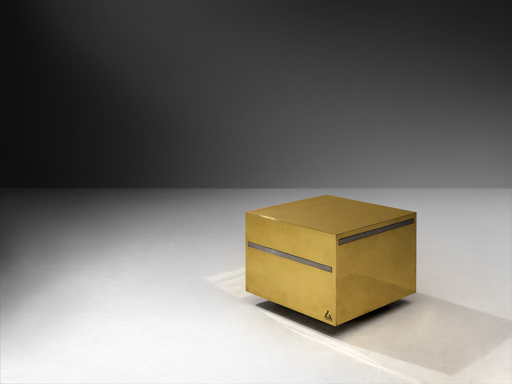 Gabriella Crespi Limited Edition ‘Cubo Magico’ Coffee Table in Brass Tables Morentz