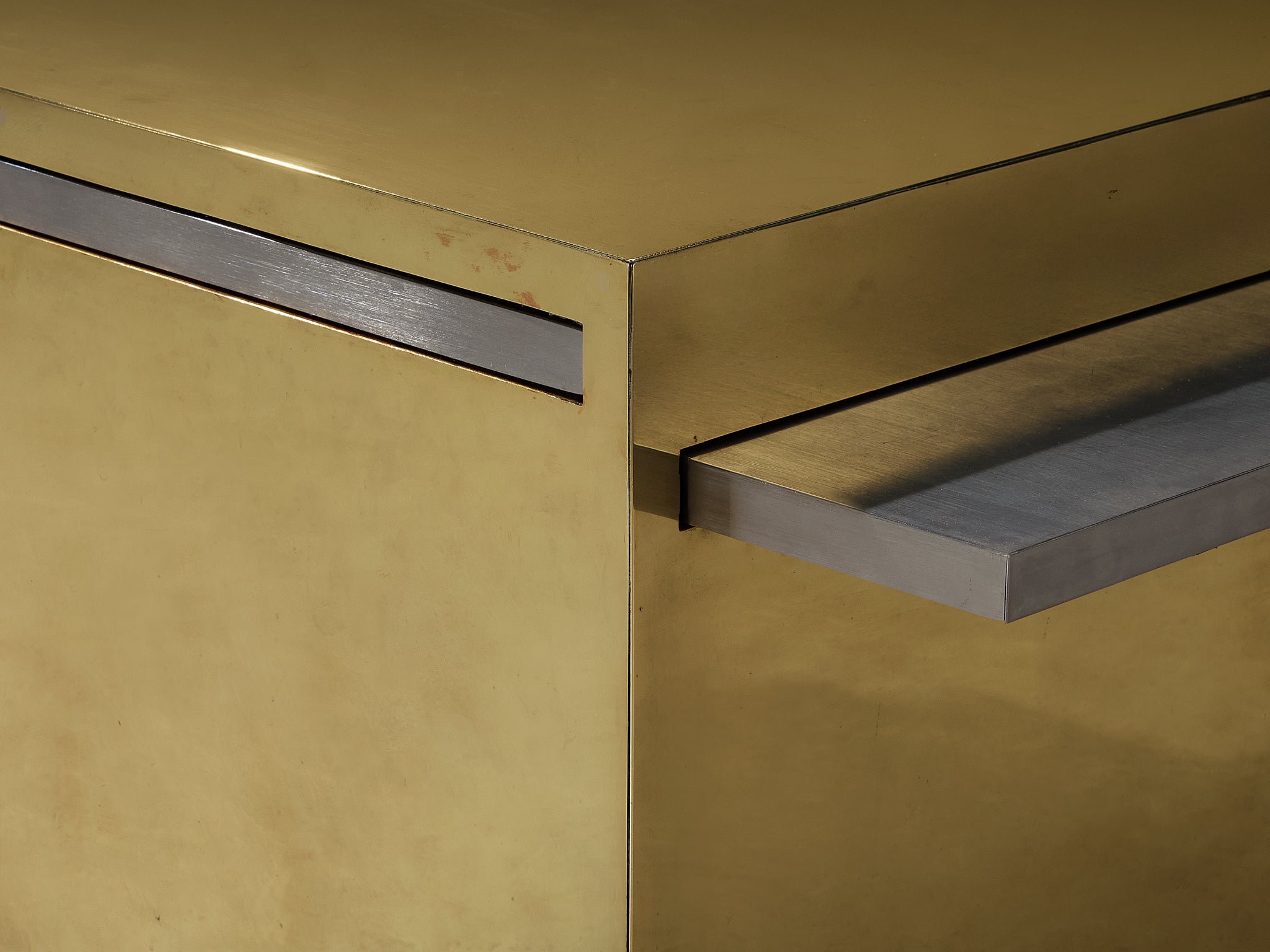 Gabriella Crespi Limited Edition ‘Cubo Magico’ Coffee Table in Brass Tables Morentz