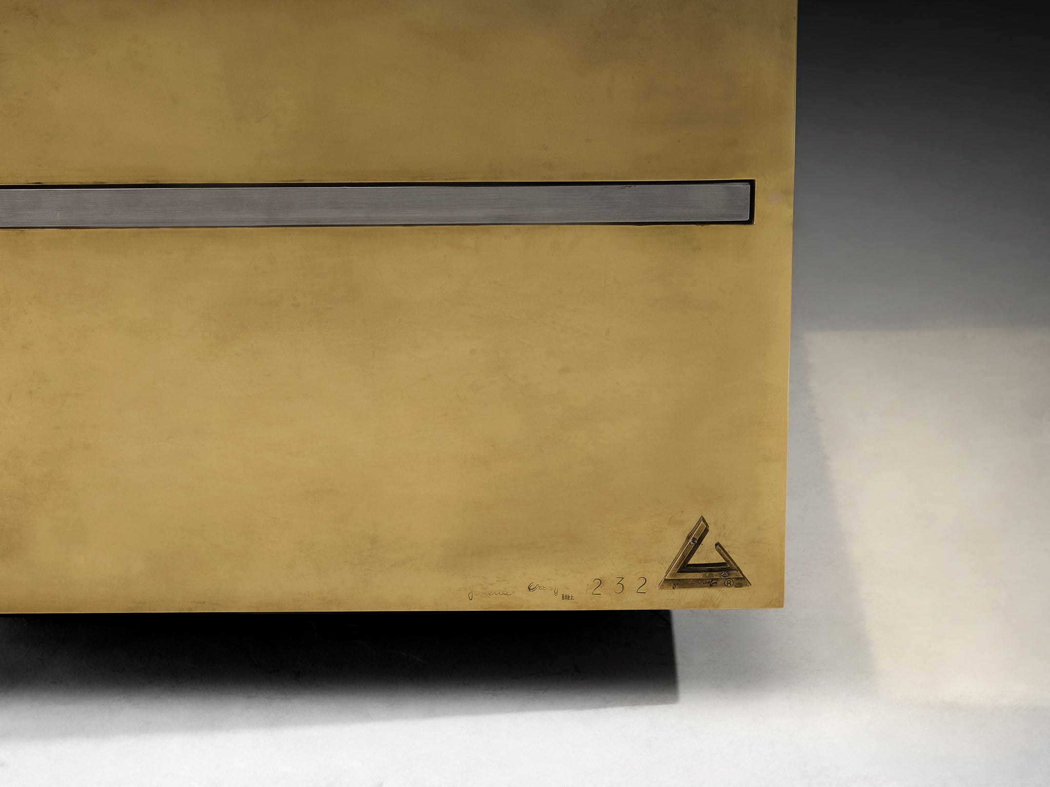 Gabriella Crespi Limited Edition ‘Cubo Magico’ Coffee Table in Brass Tables Morentz