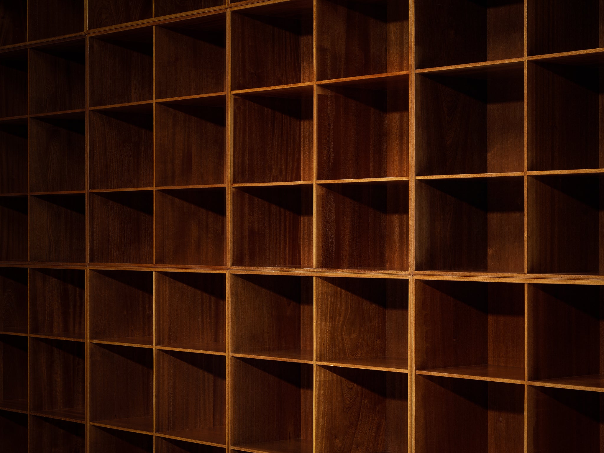 Mogens Koch for Rud Radmussen Monumental Modular Bookcase in Mahogany Case pieces and storage cabinets Morentz