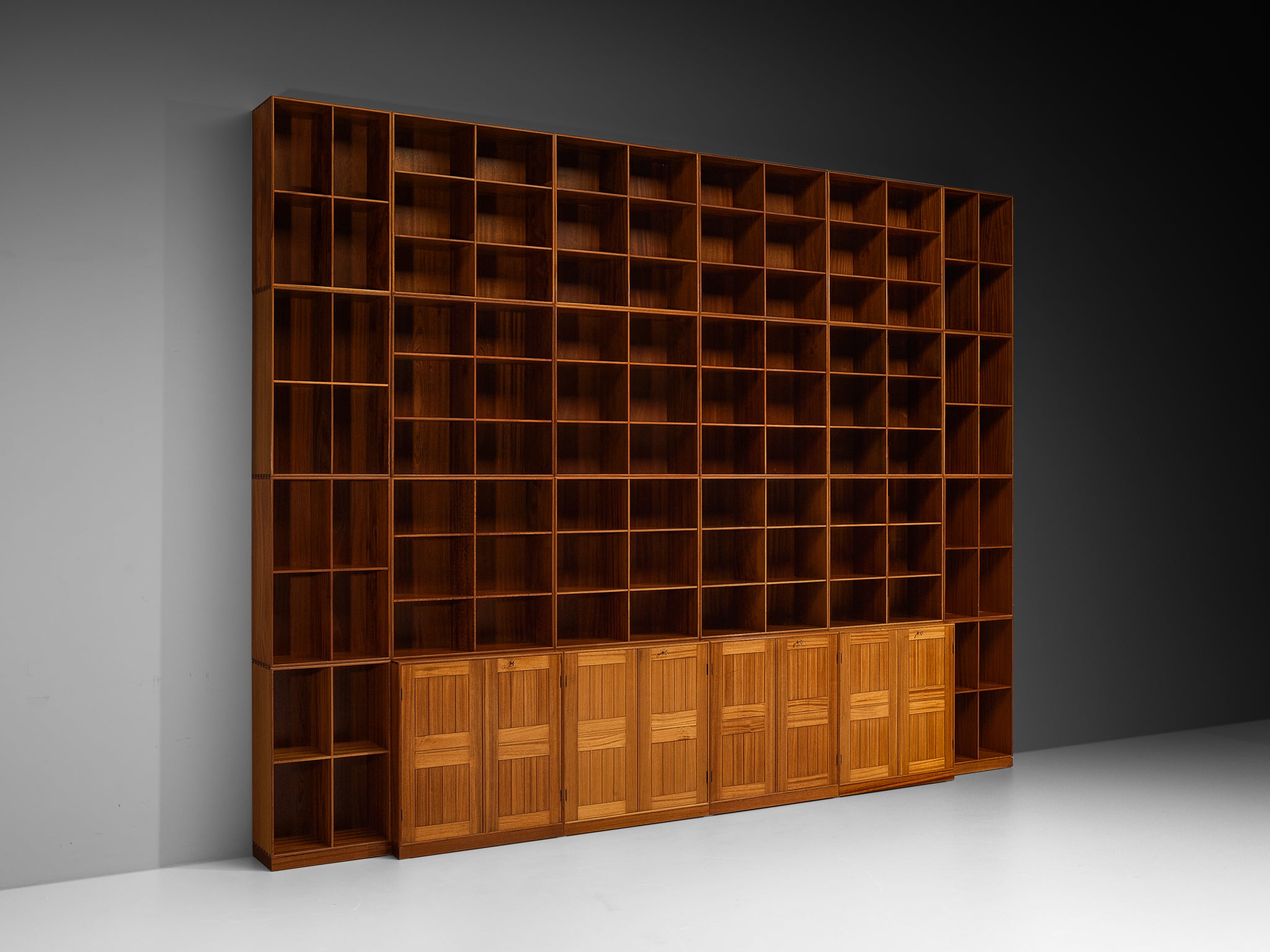 Mogens Koch for Rud Radmussen Monumental Modular Bookcase in Mahogany Case pieces and storage cabinets Morentz