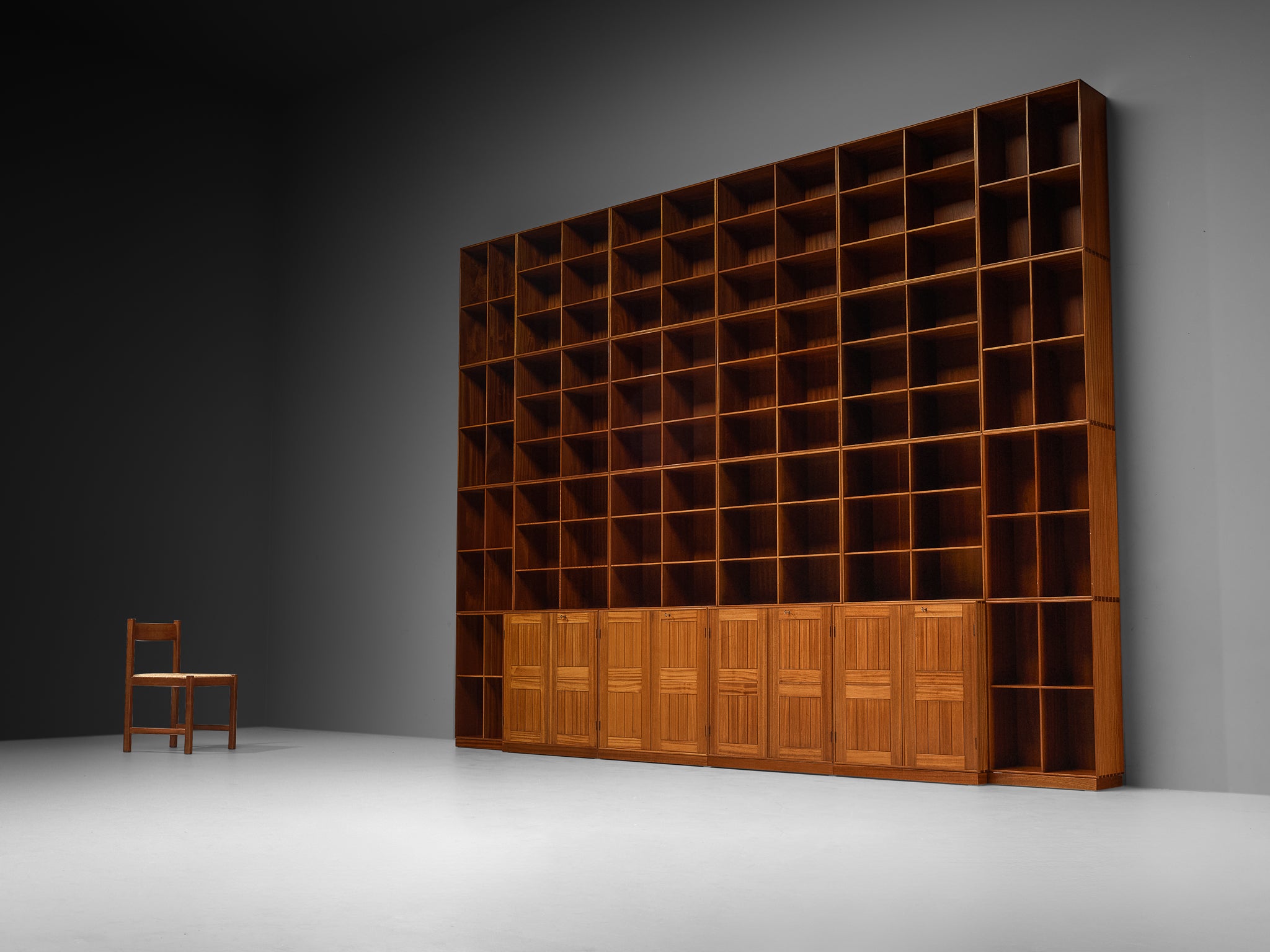 Mogens Koch for Rud Radmussen Monumental Modular Bookcase in Mahogany Case pieces and storage cabinets Morentz