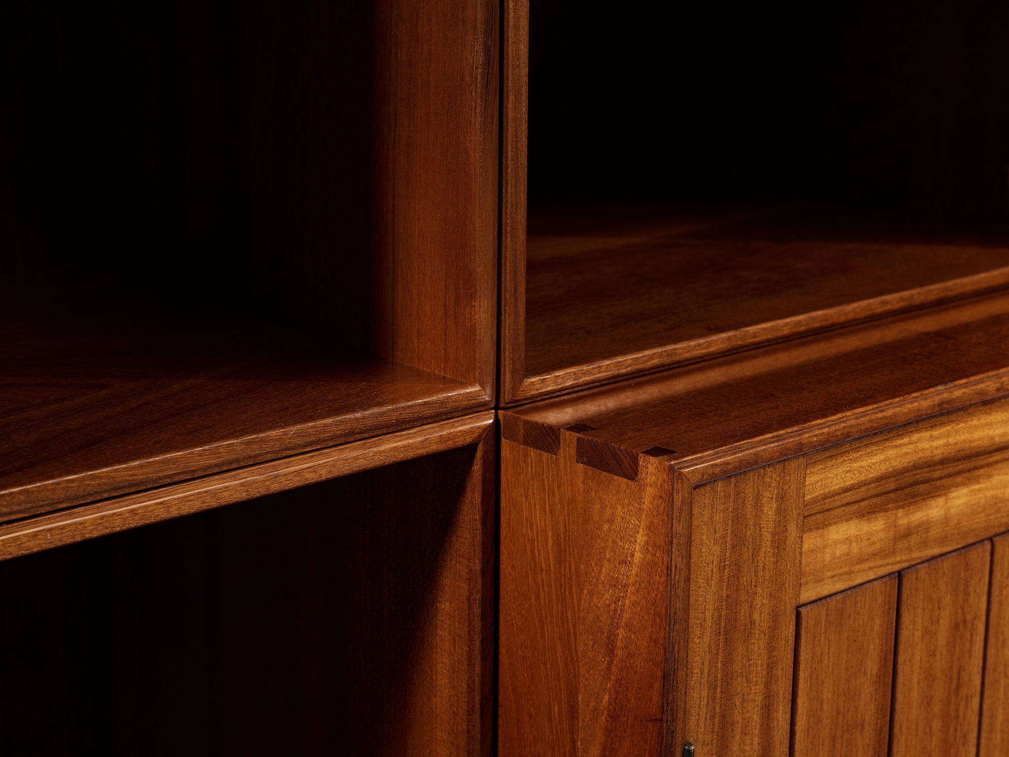 Mogens Koch for Rud Radmussen Monumental Modular Bookcase in Mahogany Case pieces and storage cabinets Morentz