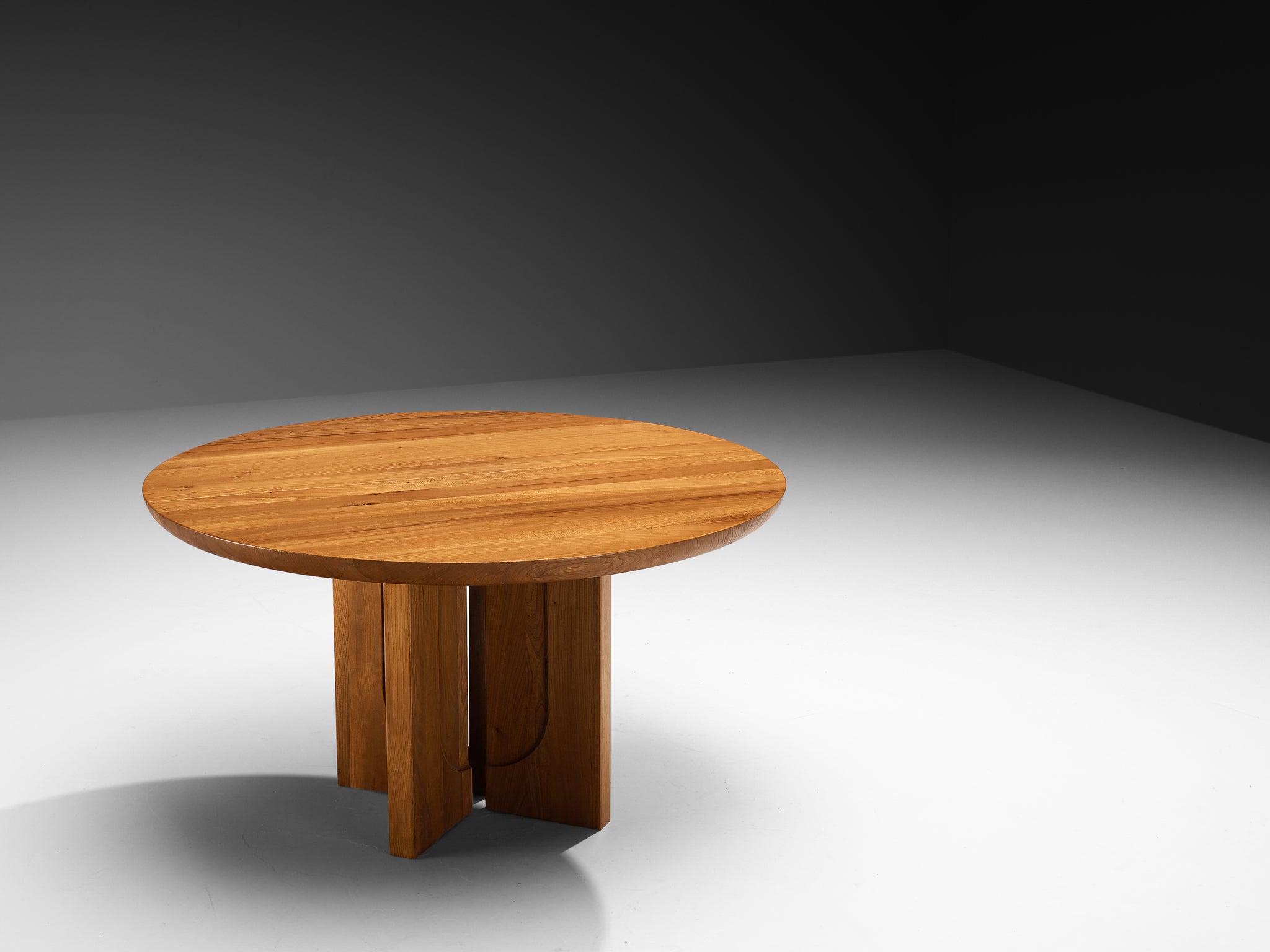 Luigi Gorgoni for Roche Bobois Post-Modern Extendable Elm Dining Table Tables Morentz