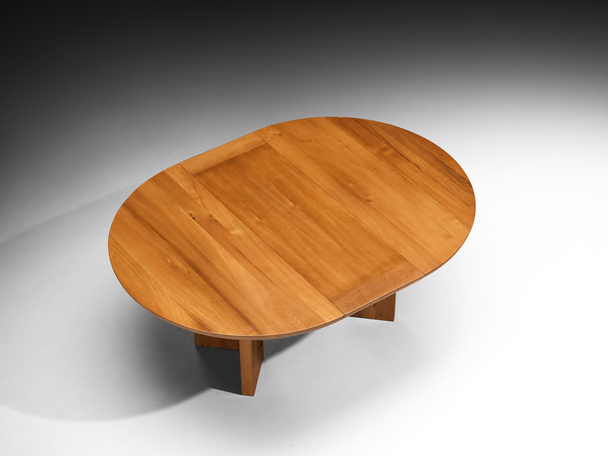 Luigi Gorgoni for Roche Bobois Post-Modern Extendable Elm Dining Table Tables Morentz