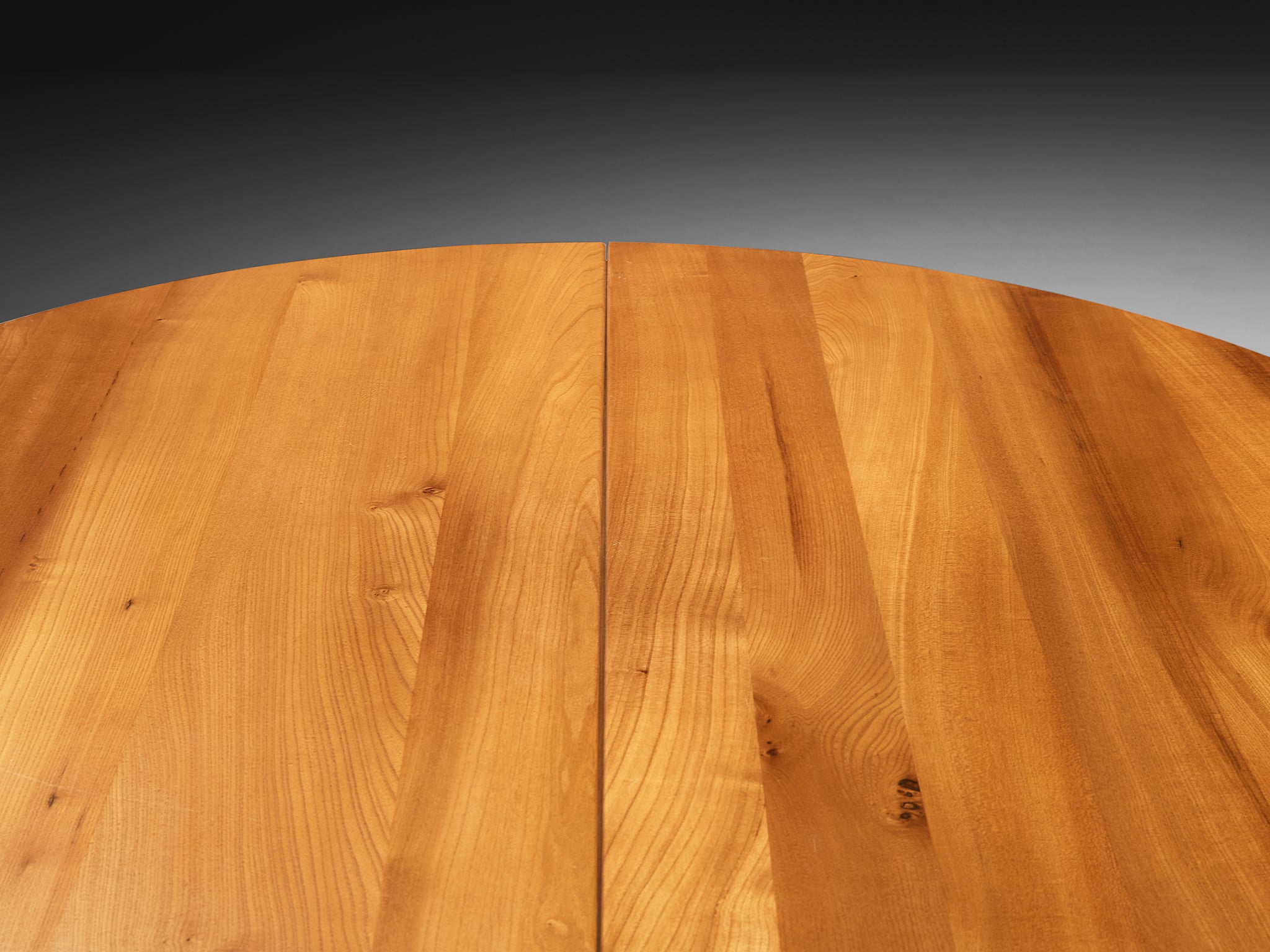 Luigi Gorgoni for Roche Bobois Post-Modern Extendable Elm Dining Table Tables Morentz