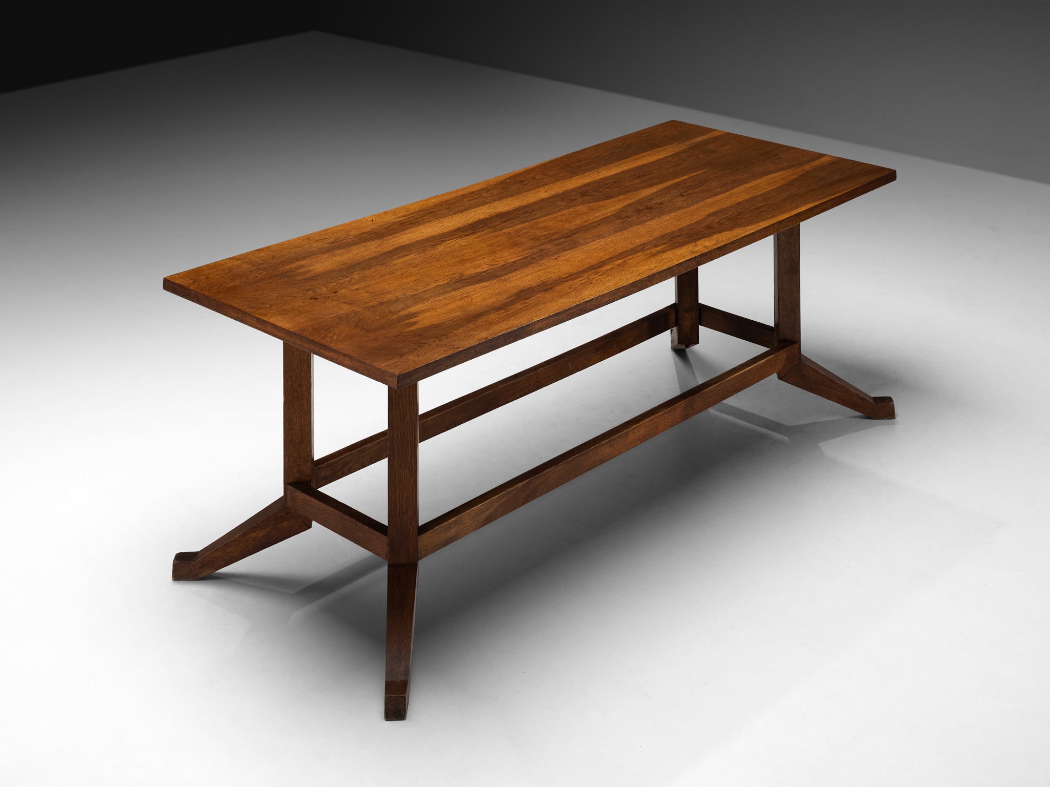Mid-Century Modern French Oak Dining Table Tables Morentz