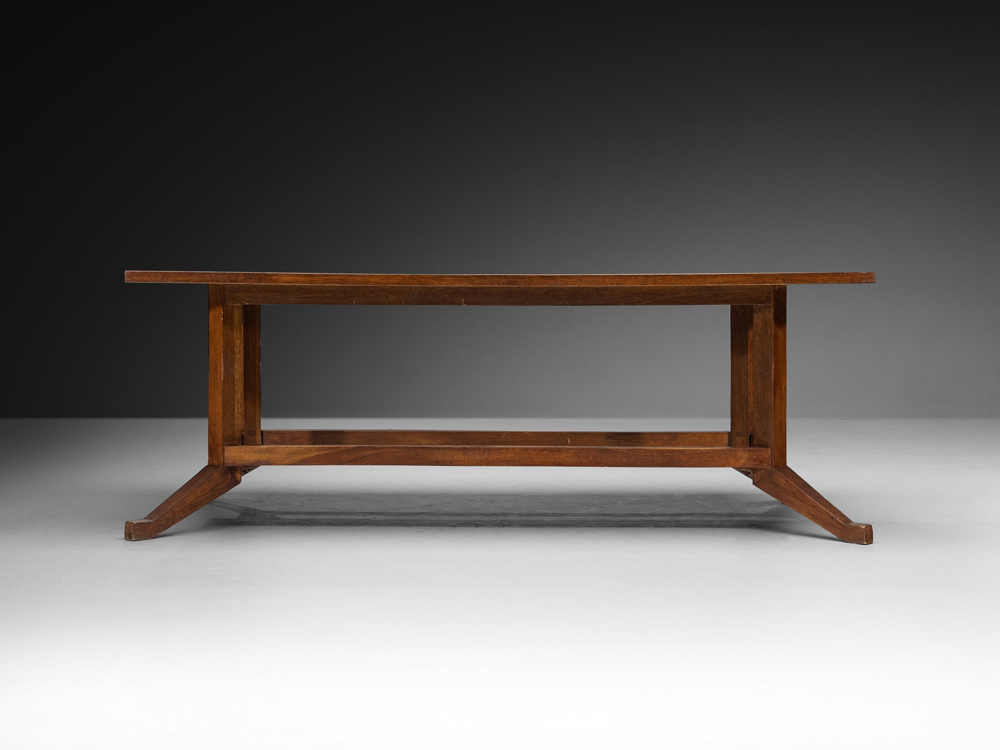 Mid-Century Modern French Oak Dining Table Tables Morentz