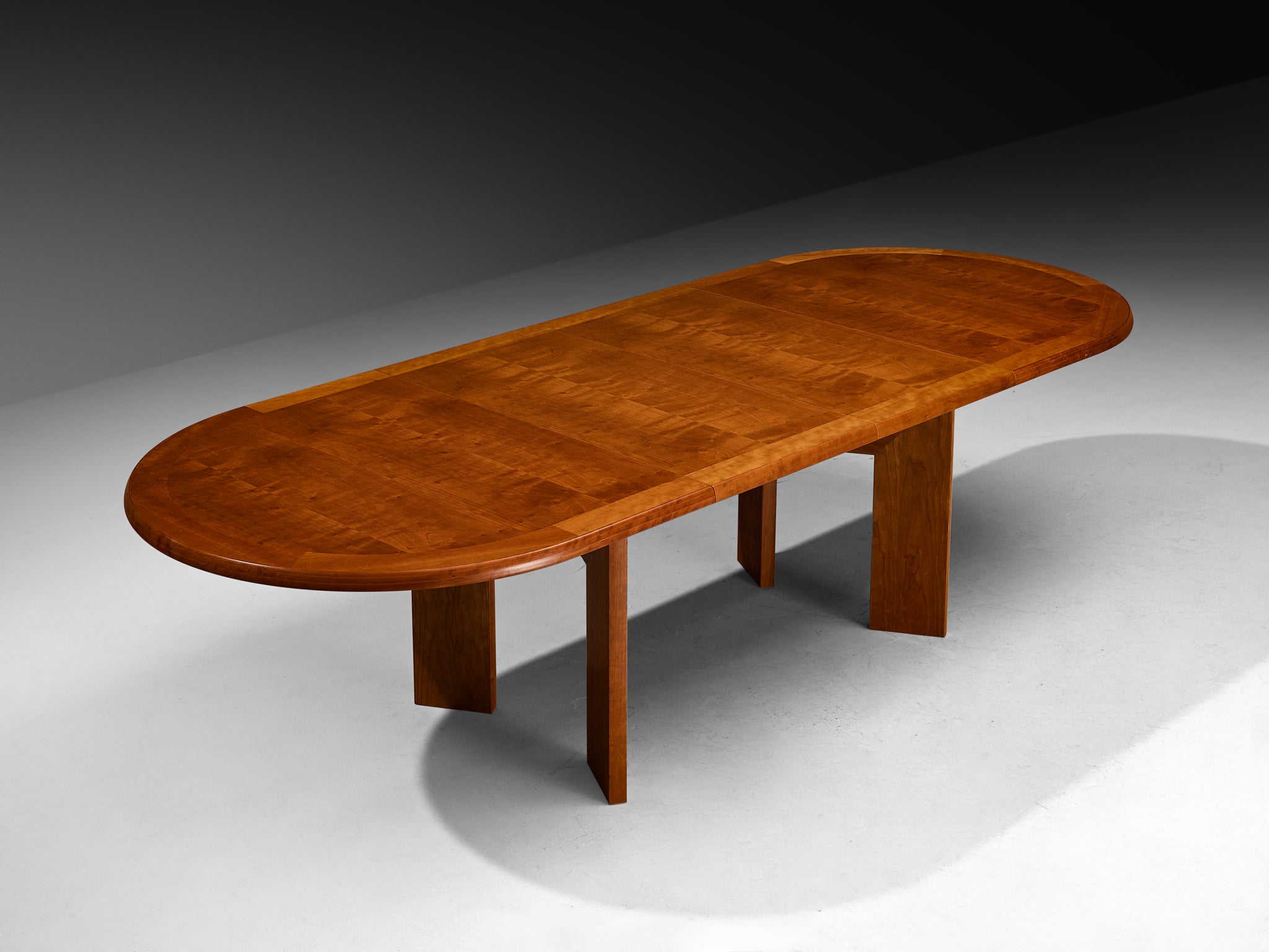Scandinavian Adjustable Dining Table in Cherry Wood