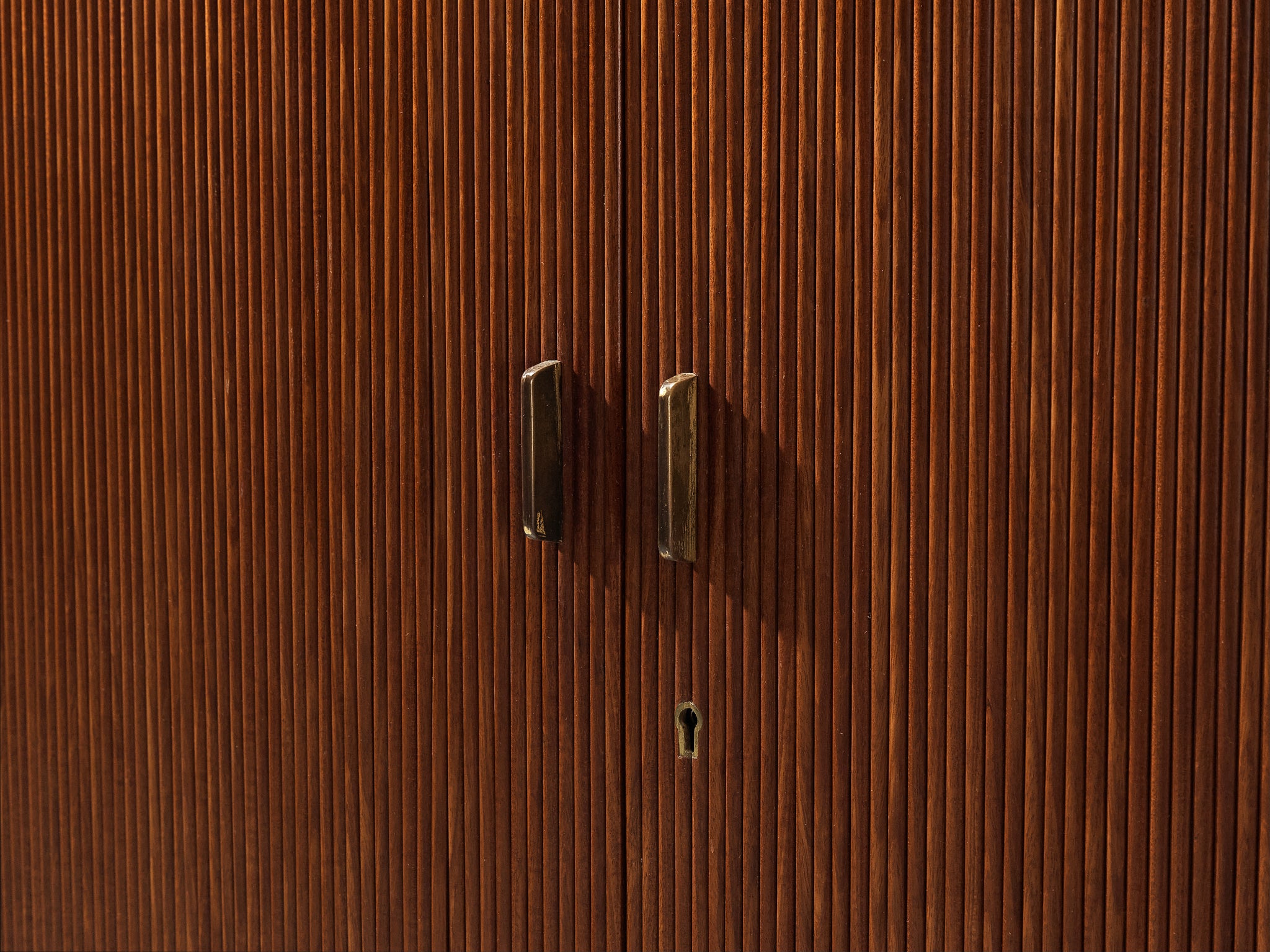 Ernst Kühn for Normina 1930s Danish Executive Desk with Tambour Doors Tables Morentz