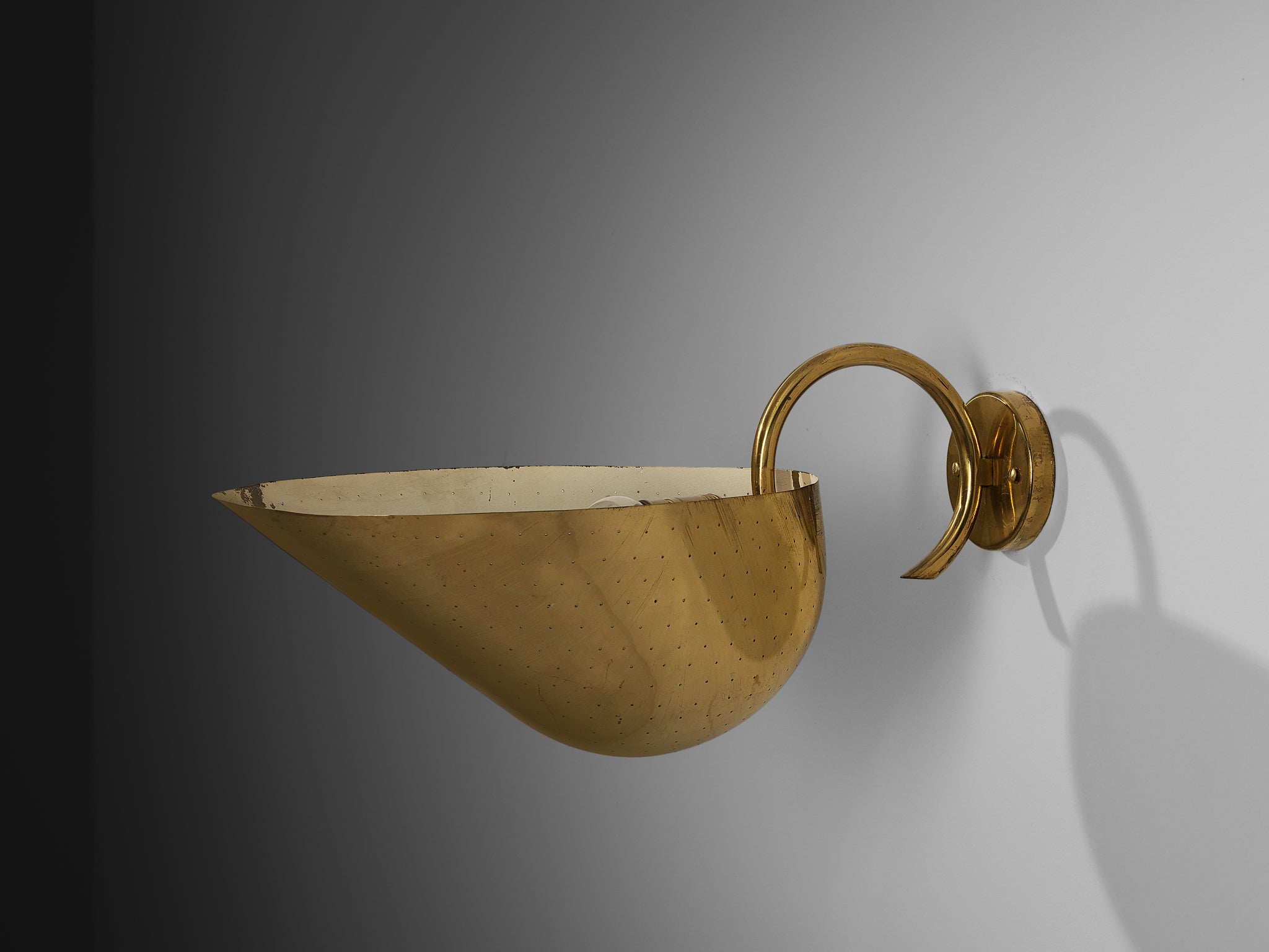 Carl-Axel Acking Wall Light in Perforated Brass Lighting Morentz