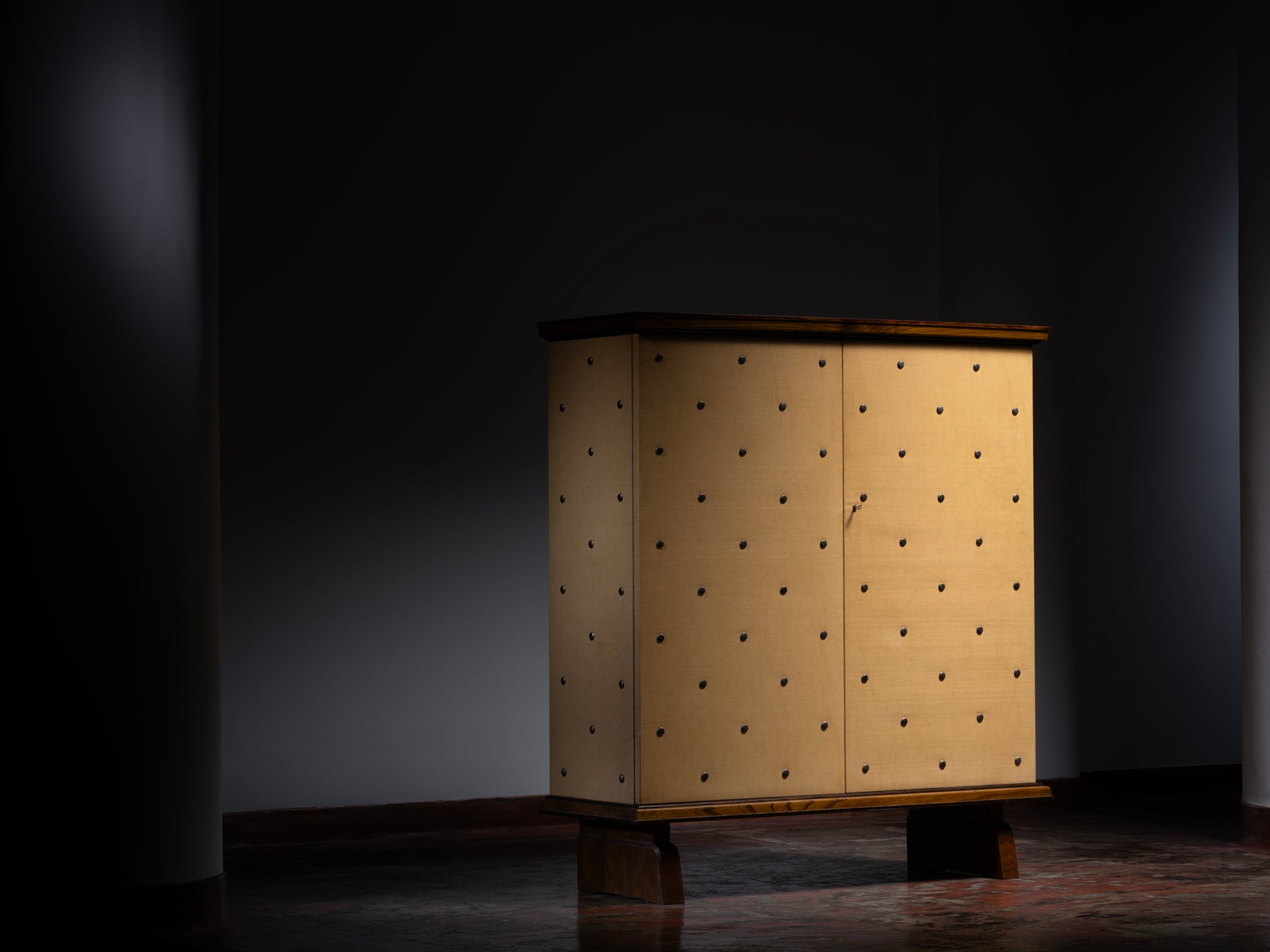Otto Schulz for Boet Rare Cabinet with Brass Nails Case pieces and storage cabinets Morentz