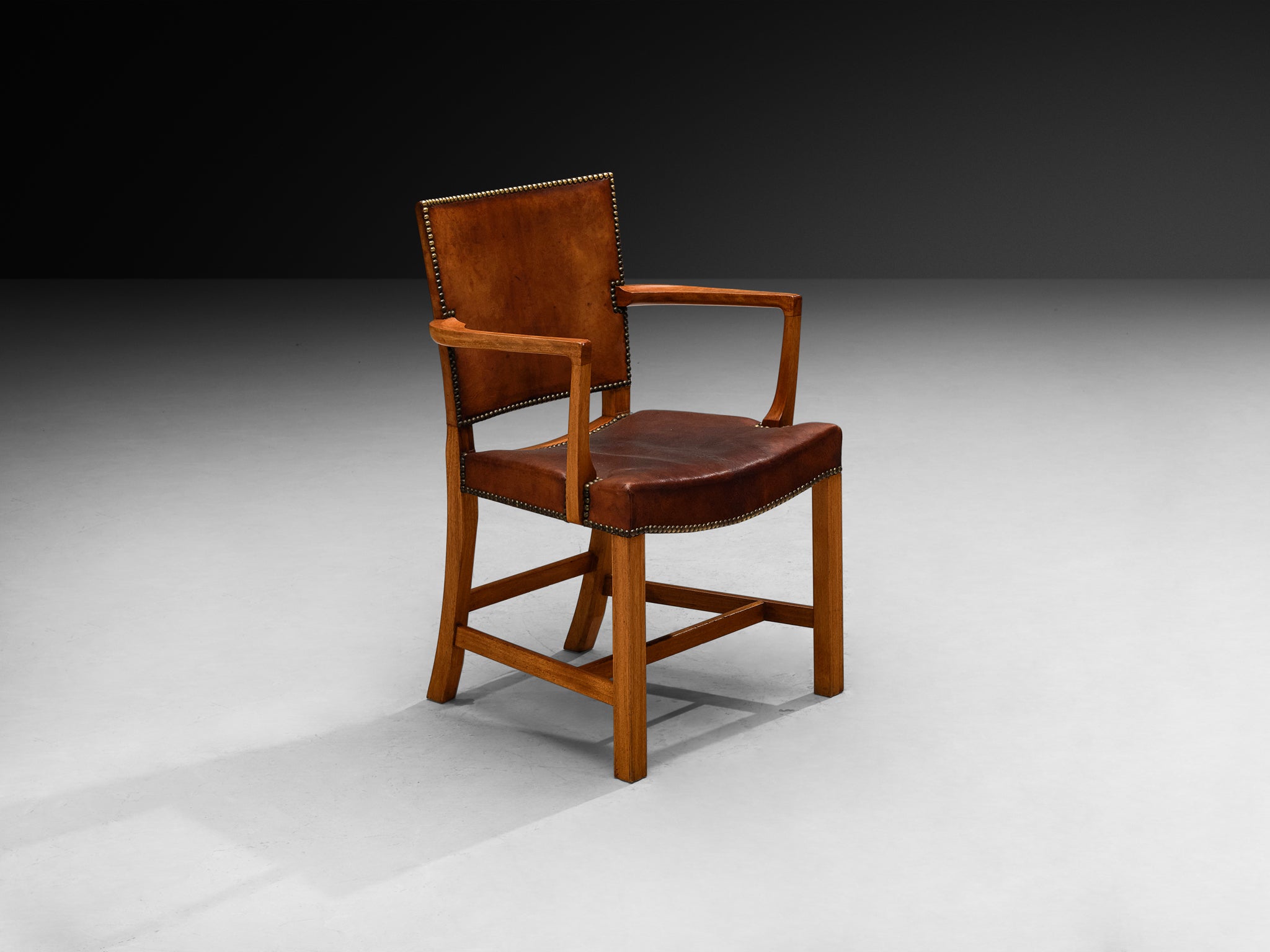 Kaare Klint Original Rare Set of Ten '3758A' Armchairs in Niger Leather Seating Morentz