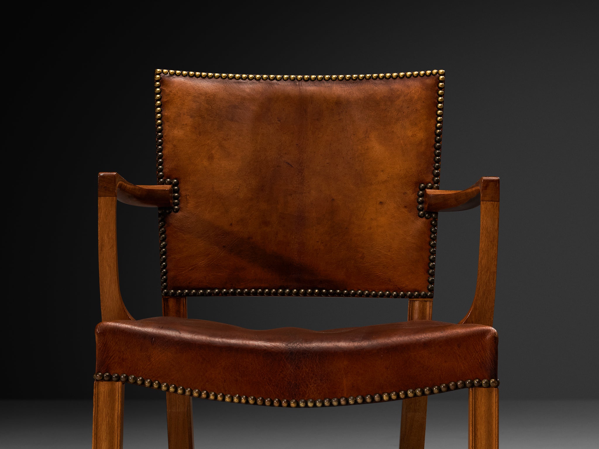 Kaare Klint Original Rare Set of Ten '3758A' Armchairs in Niger Leather Seating Morentz