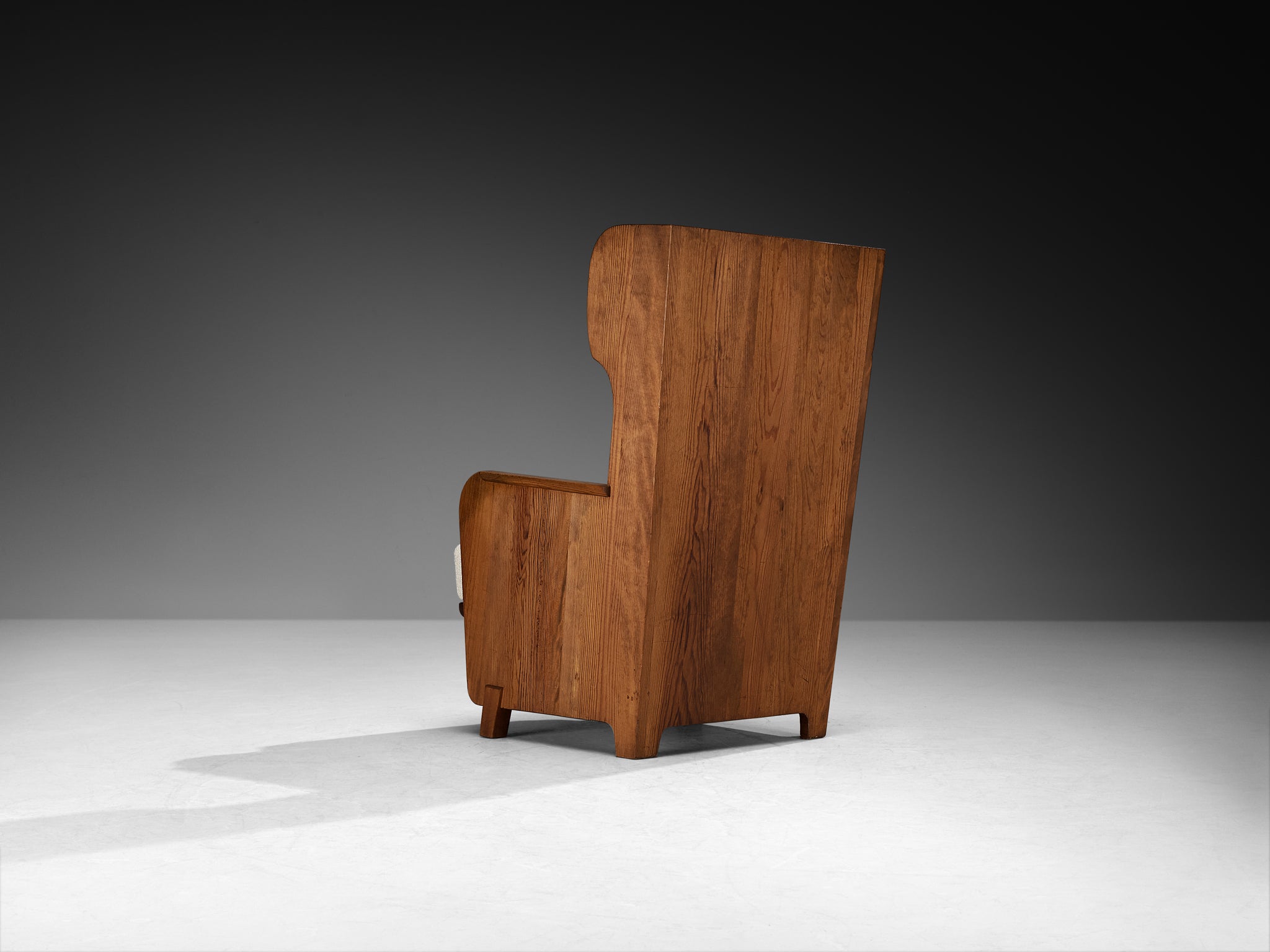 Axel Einar Hjorth 'Lovö' Lounge Chair in Solid Pine