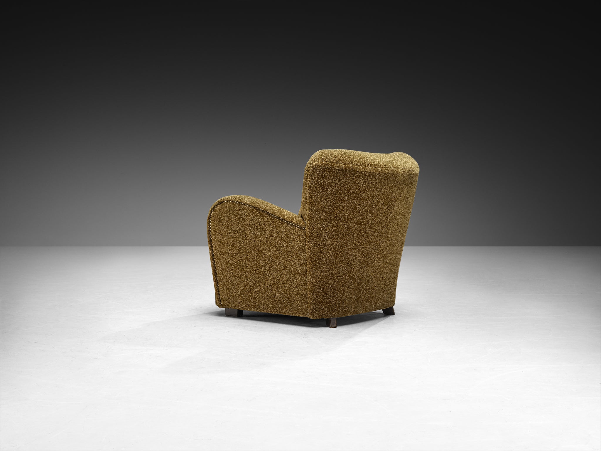 Art Deco Lounge Chairs with Sculpted Curved Form Seating Morentz