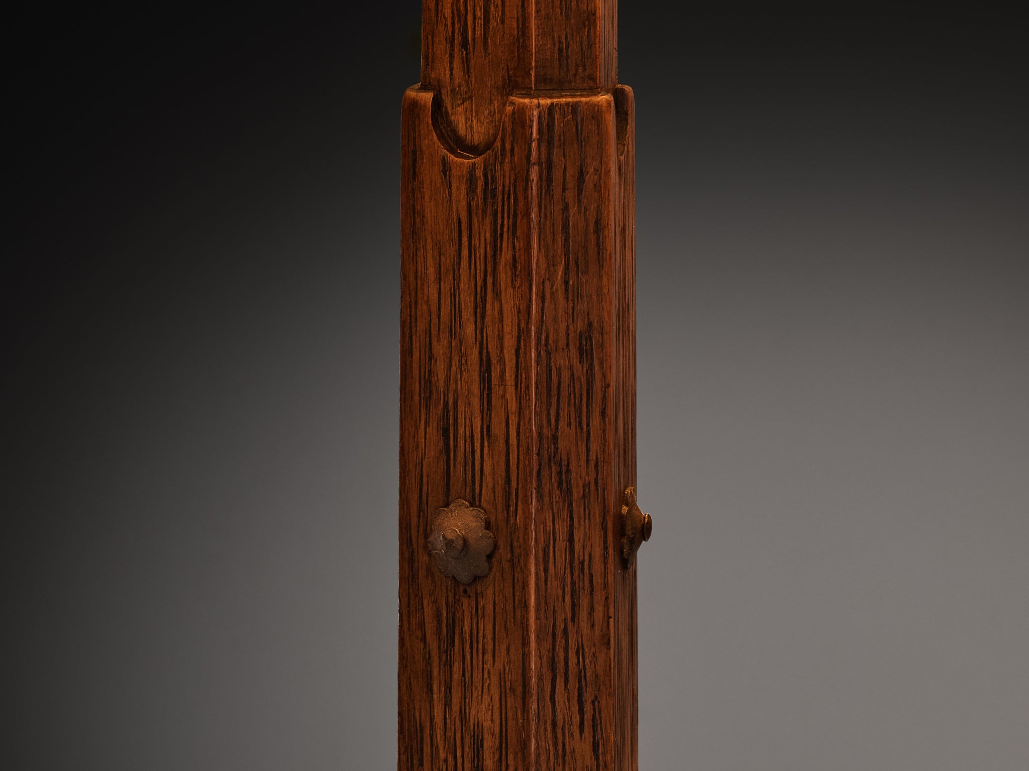 Italian Art Deco Ernesto Valabrega for Vittorio Valabrega Floorlamp in Oak Lighting Morentz
