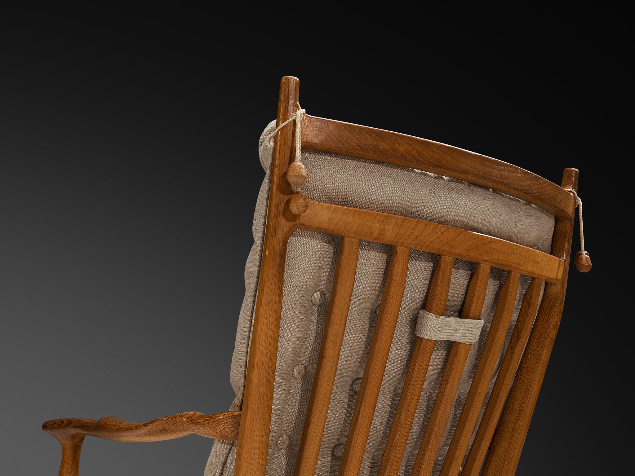 Guillerme & Chambron for Votre Maison Pair of 'Edouard' Lounge Chairs in Oak Seating Morentz