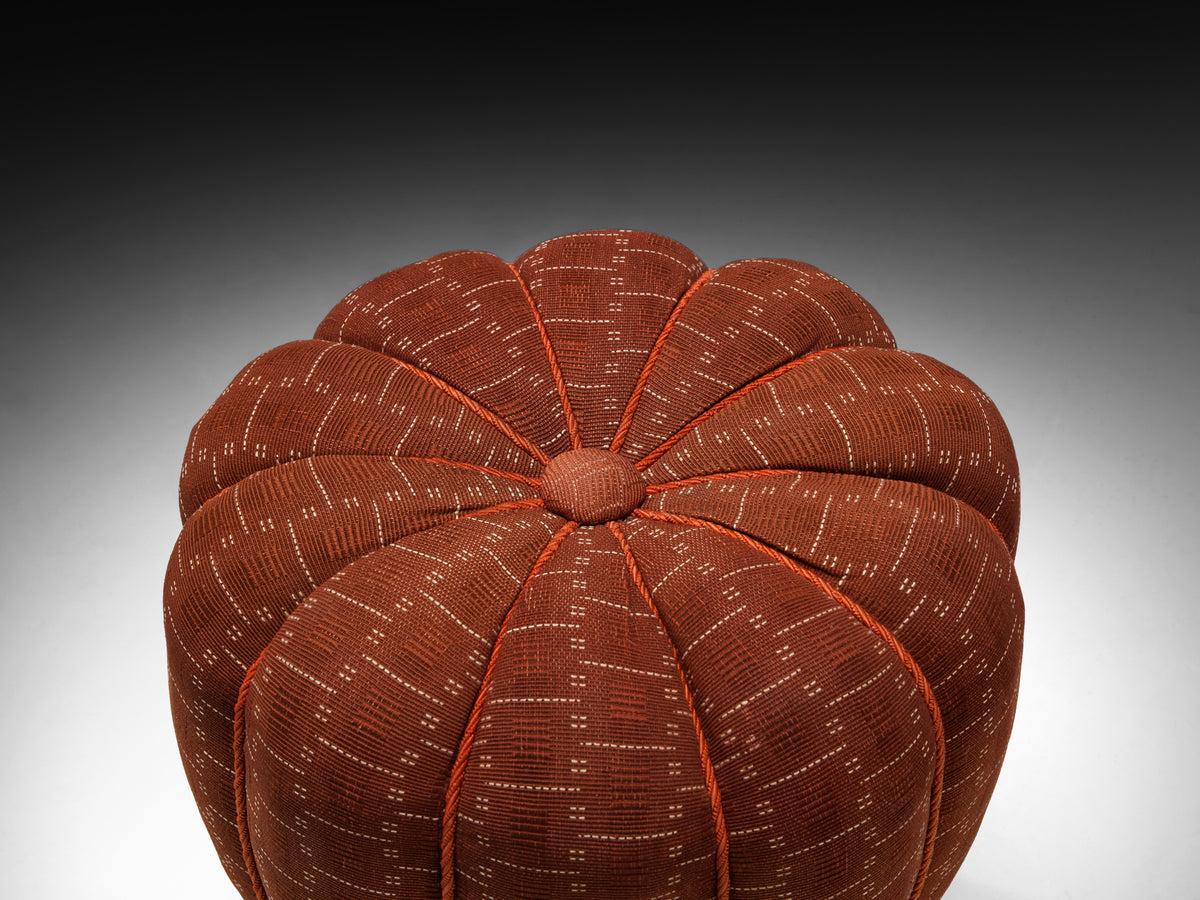 Jindrich Halabala Stools in Decorative Upholstery Seating Morentz